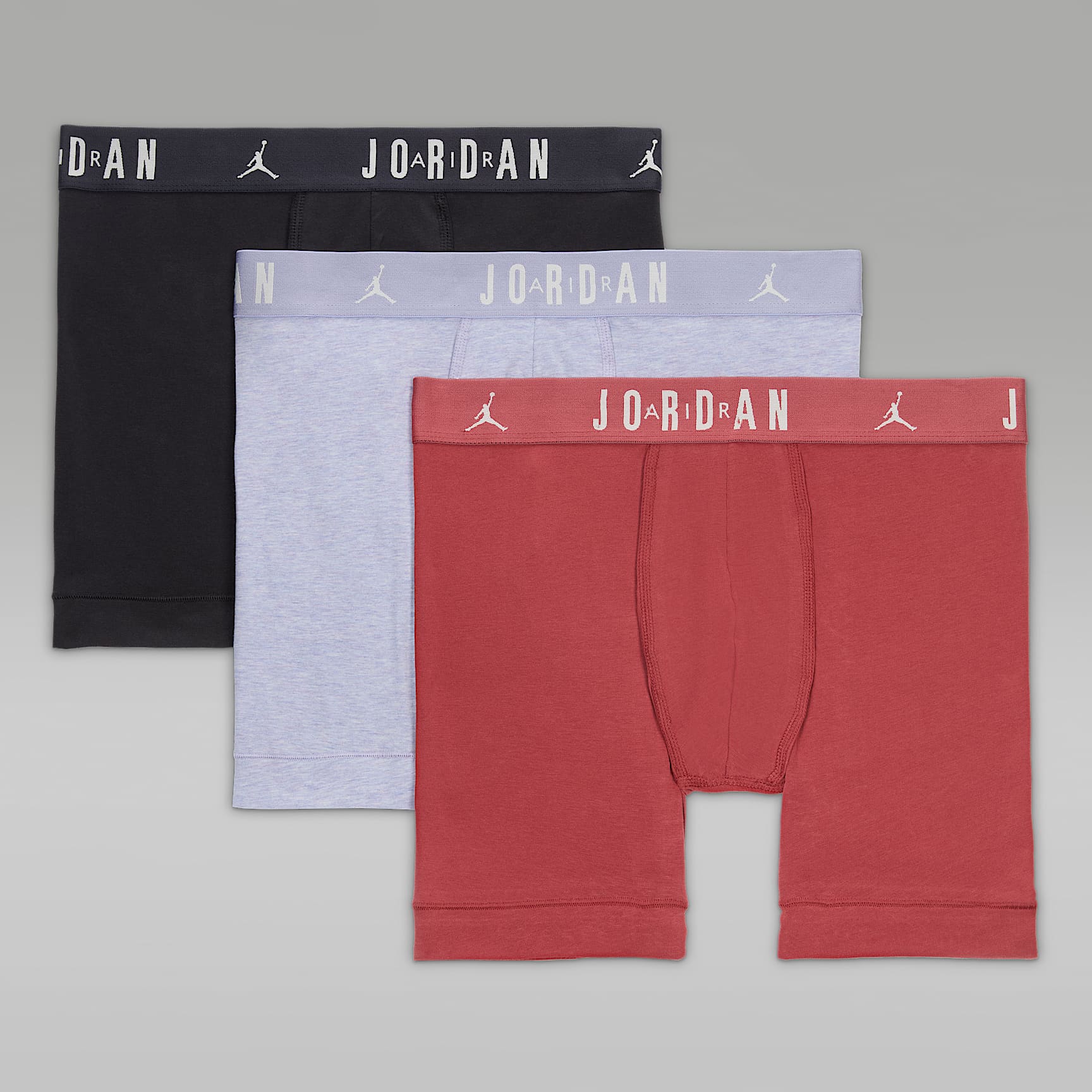 Jordan Men's Flight Cotton Core Boxer Briefs (3-Pack)