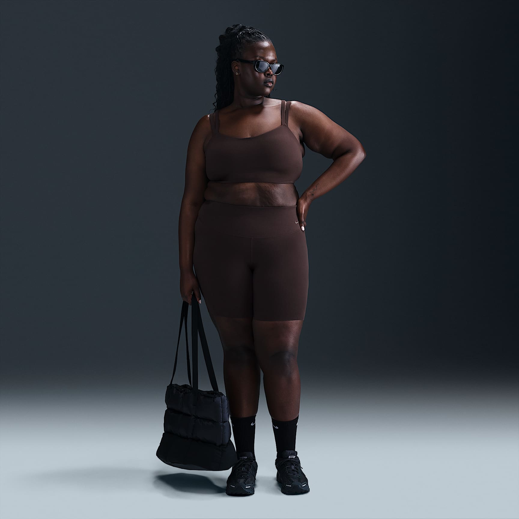 Nike Zenvy Strappy Women's Light-Support Padded Sports Bra (Plus Size)