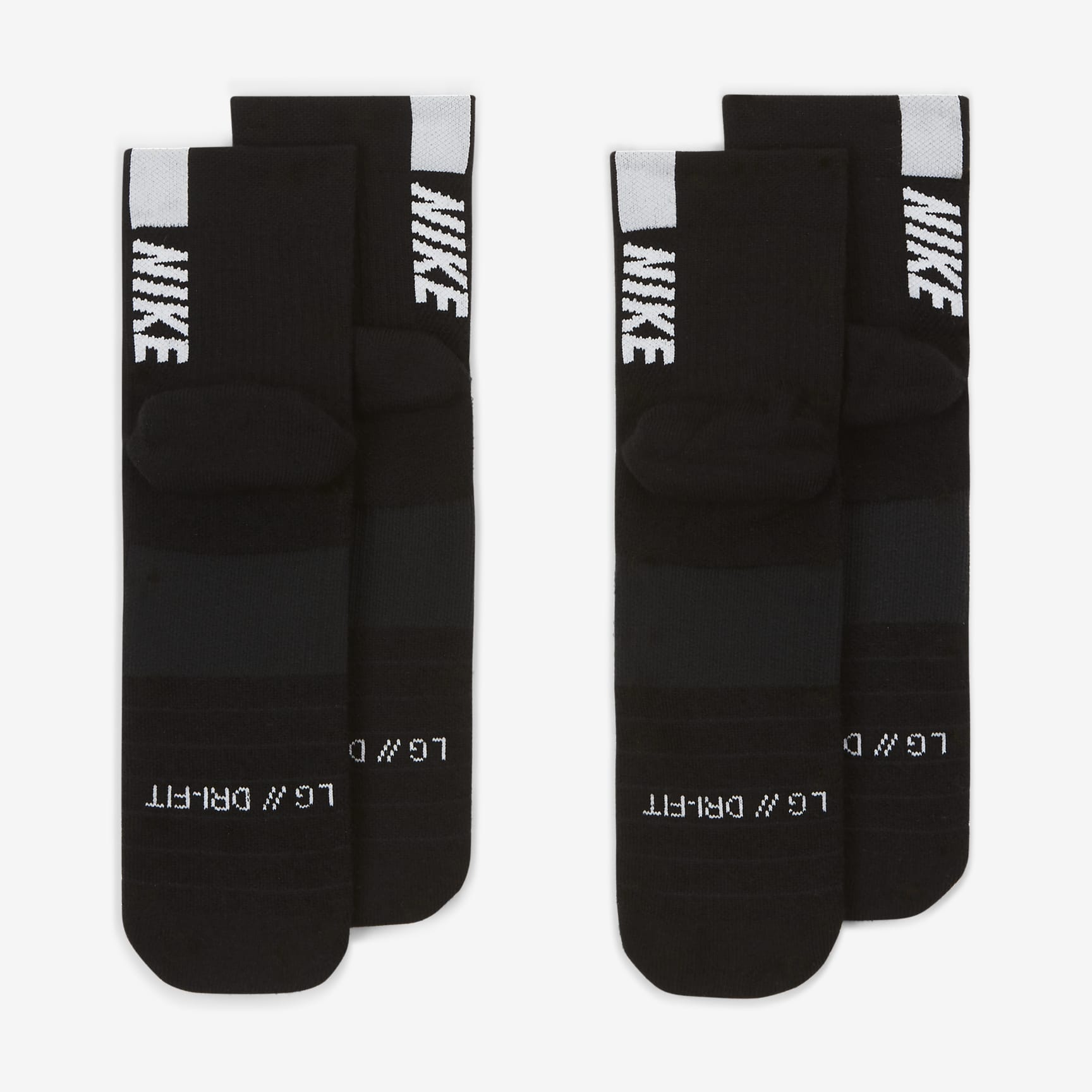 Nike Multiplier Running Ankle Socks (2 Pair)