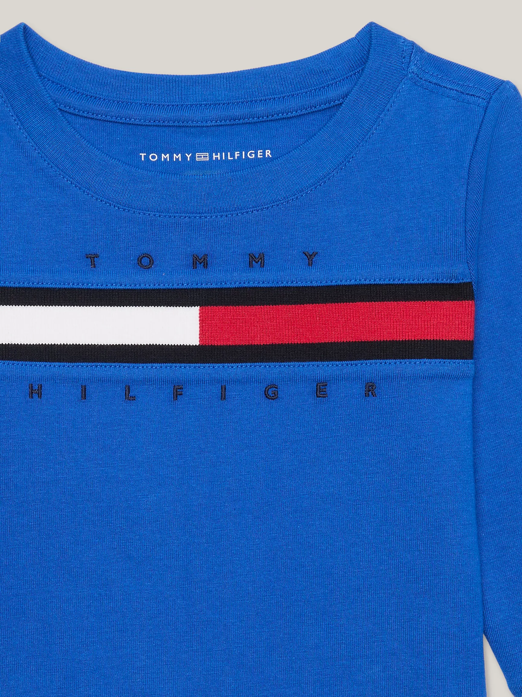 Футболка Tommy Hilfiger для мальчиков, Детская футболка с длинным рукавом и флаговым логотипом
