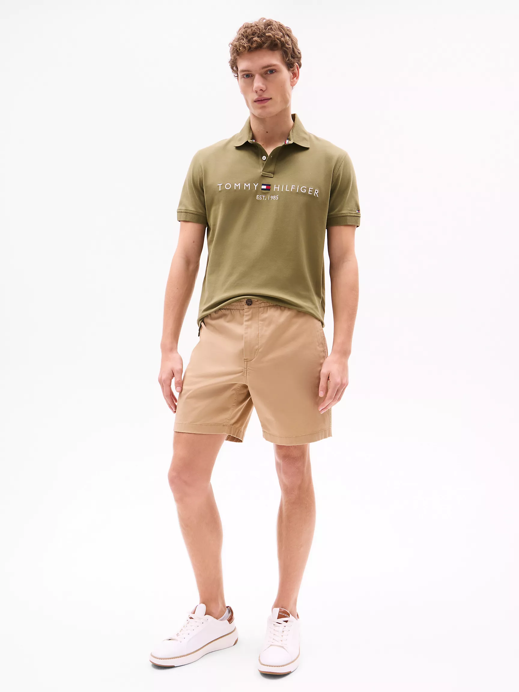 Мужское поло Tommy Hilfiger, Поло с вышитым графическим логотипом Tommy