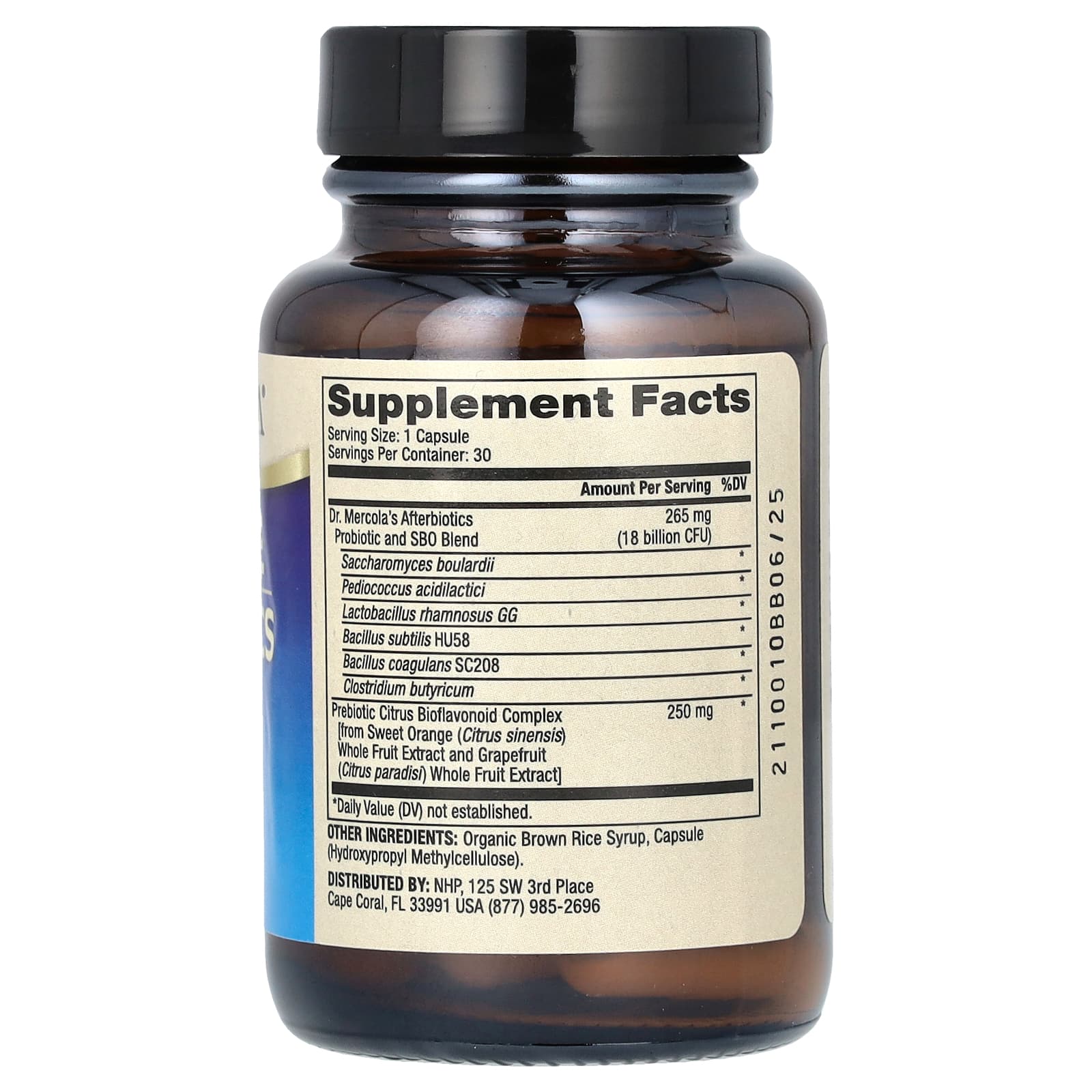 Dr. Mercola, Комплекс после биотиков, 18 млрд КОЕ, 30 капсул