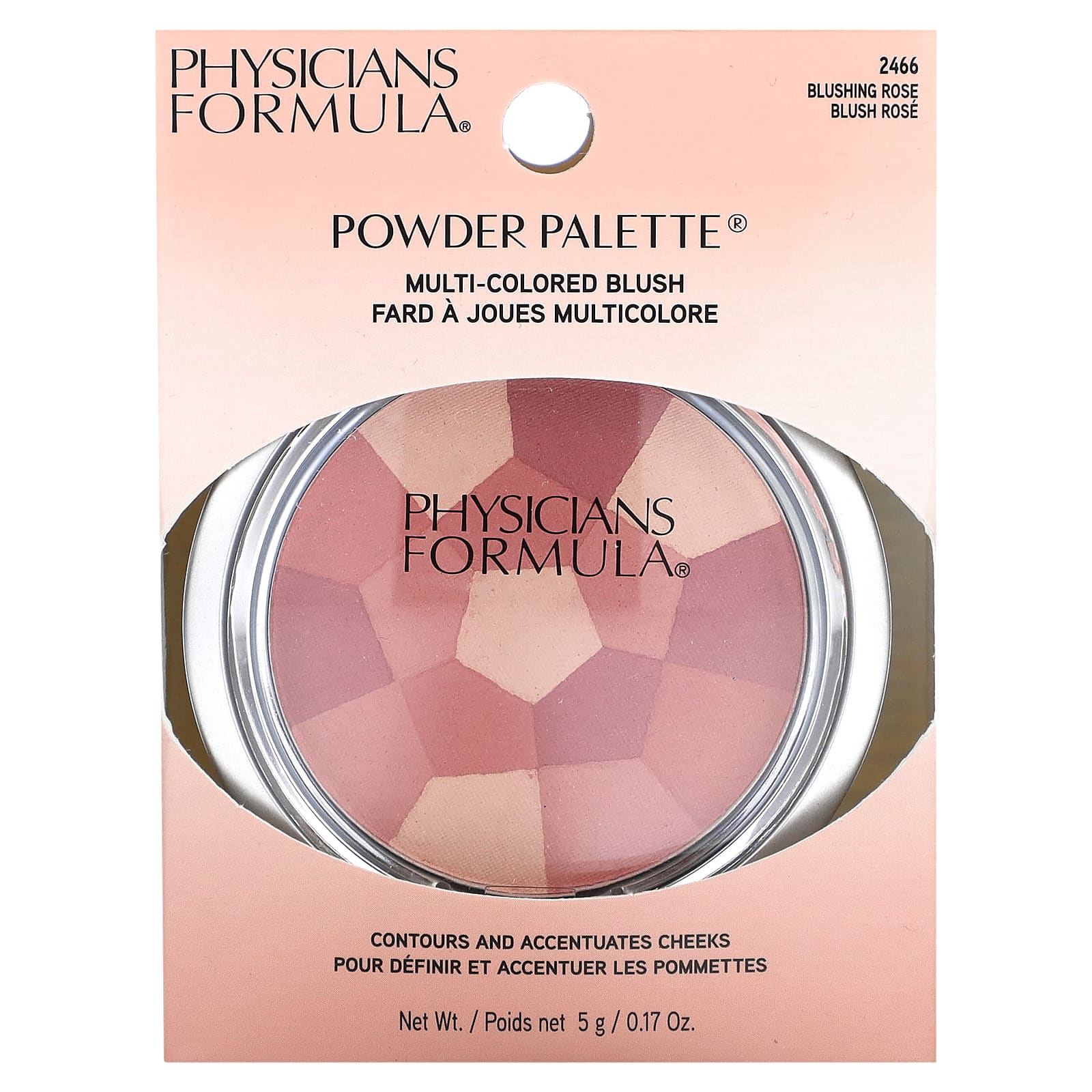 Physicians Formula, Powder Palette, разноцветные румяна, сияющий розовый, 5 г (0,17 унции)