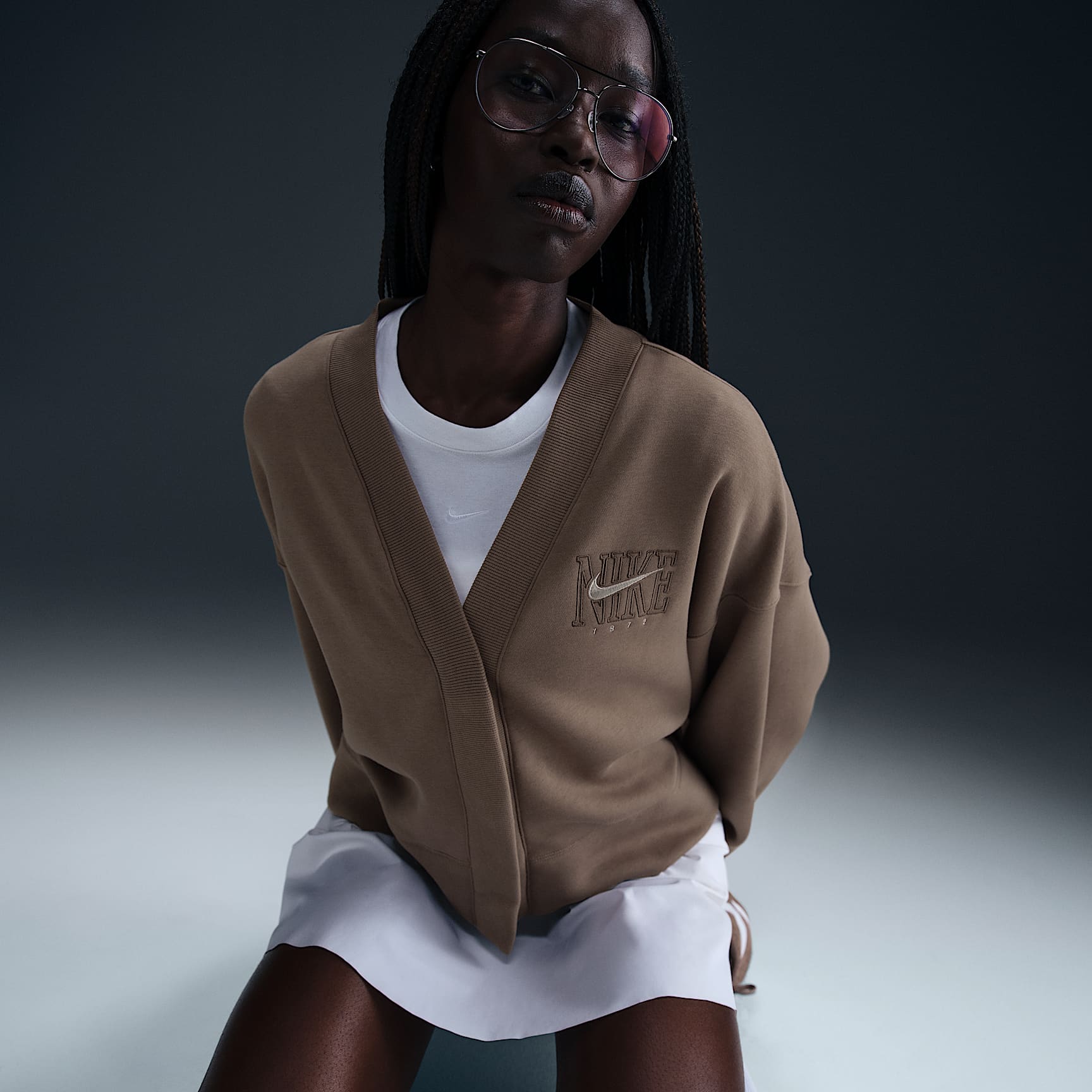 Nike Sportswear Phoenix Fleece Women's Over-Oversized Graphic Cardigan