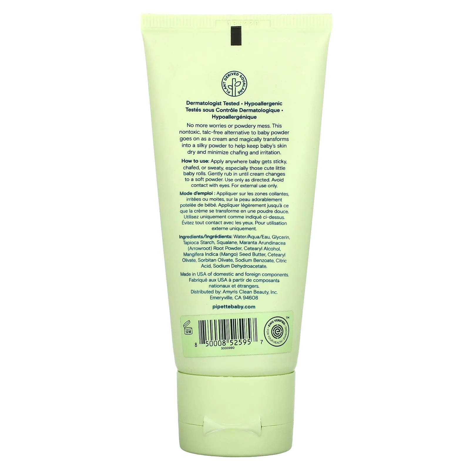 Pipette, Детский крем-пудра, 88,7 мл (3 жидк. Унции)