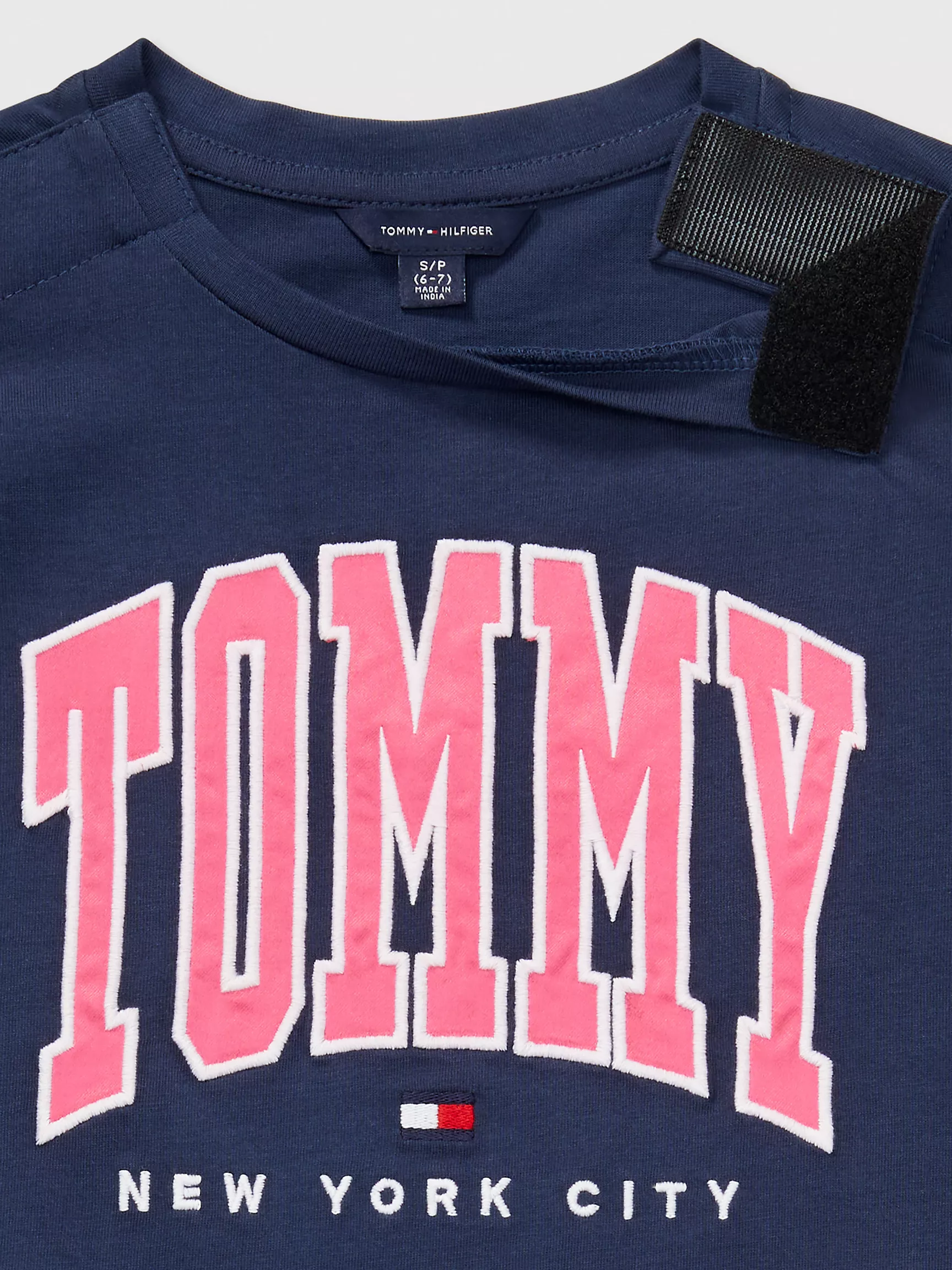 Платье для девочек Tommy Hilfiger, Детское платье-футболка в университетском стиле