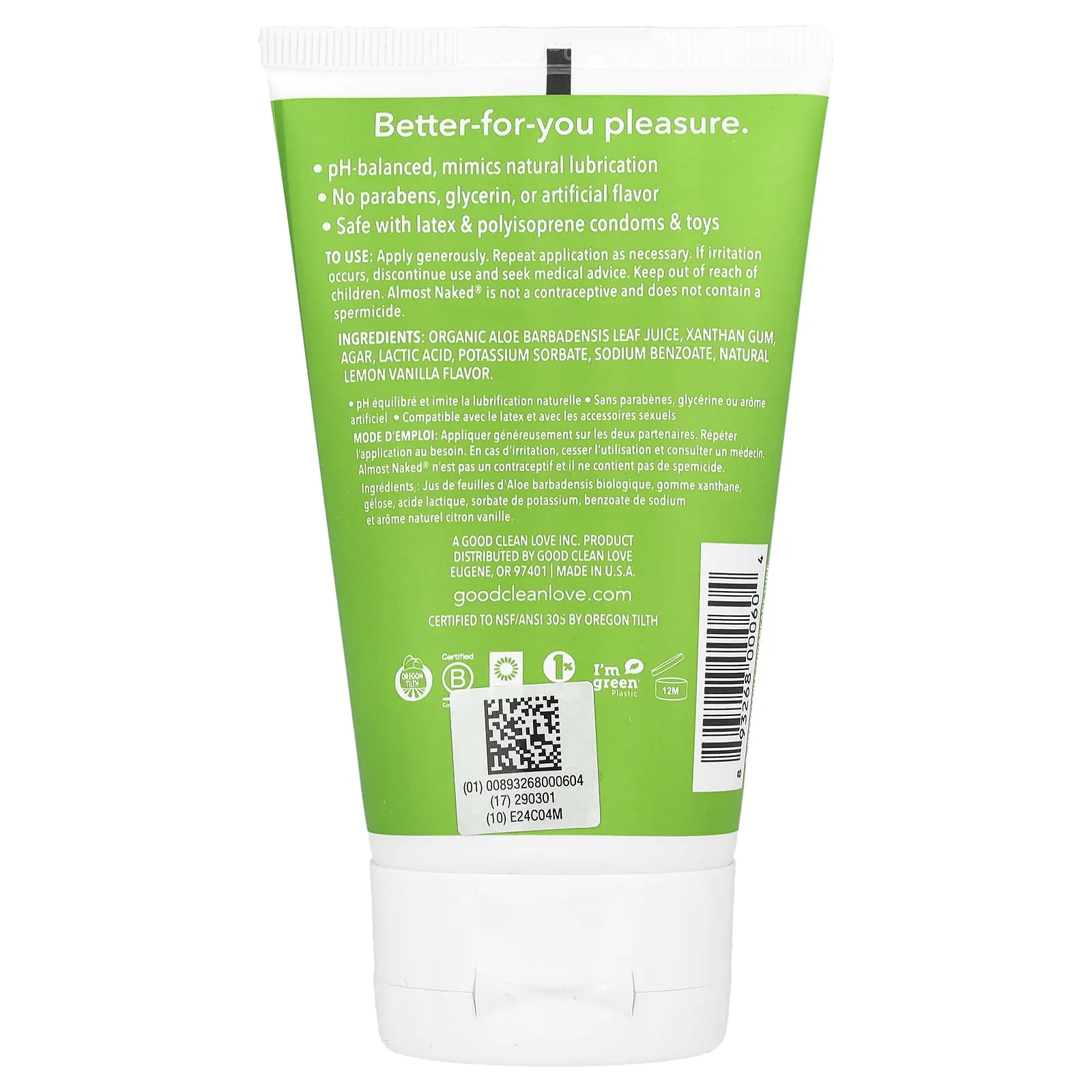 Good Clean Love, Лубрикант почти Naked®, 118 мл (4 жидк. Унции)