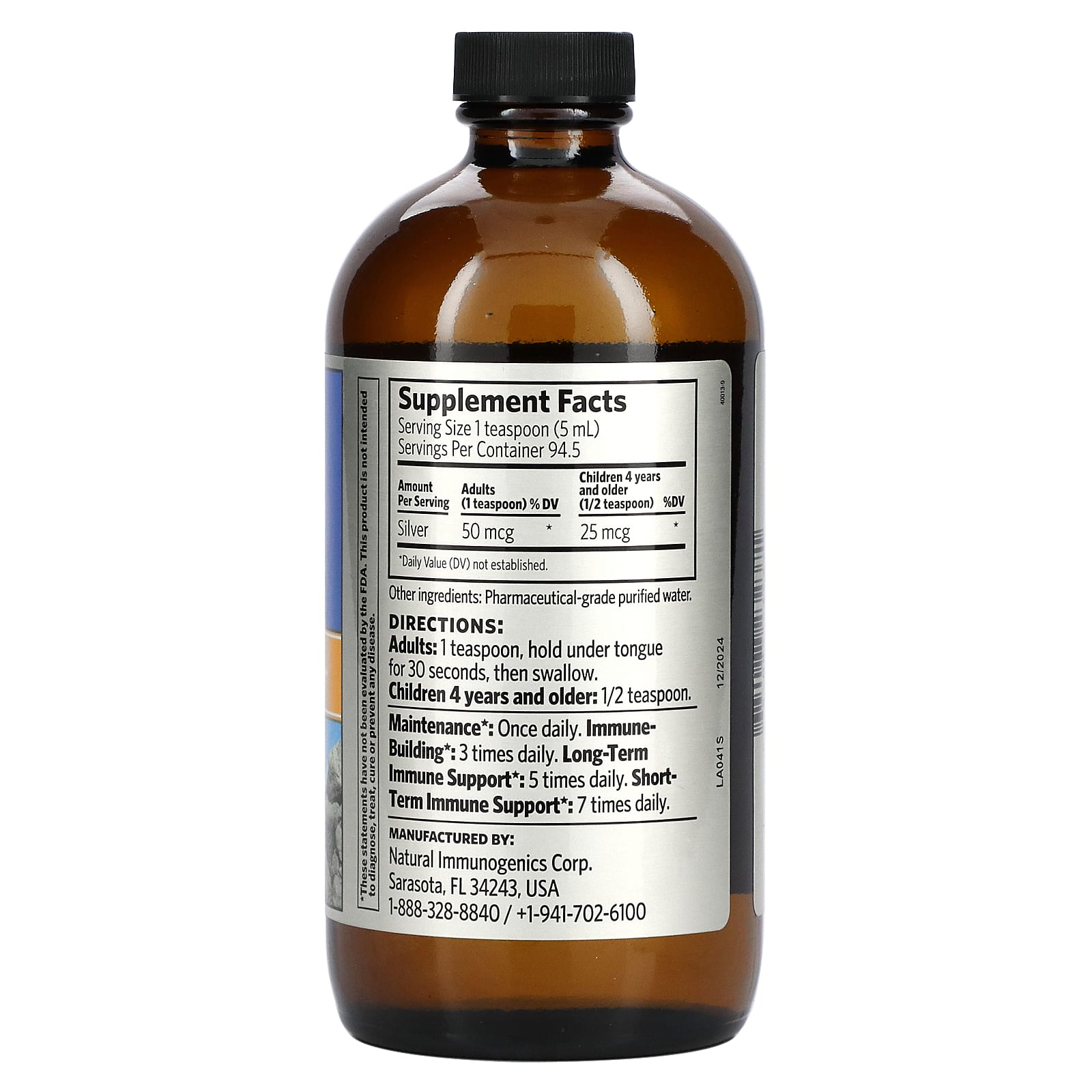 Sovereign Silver, Bio-Active Silver Hydrosol, 10 мкг/мл, 473 мл (16 жидк. унций)