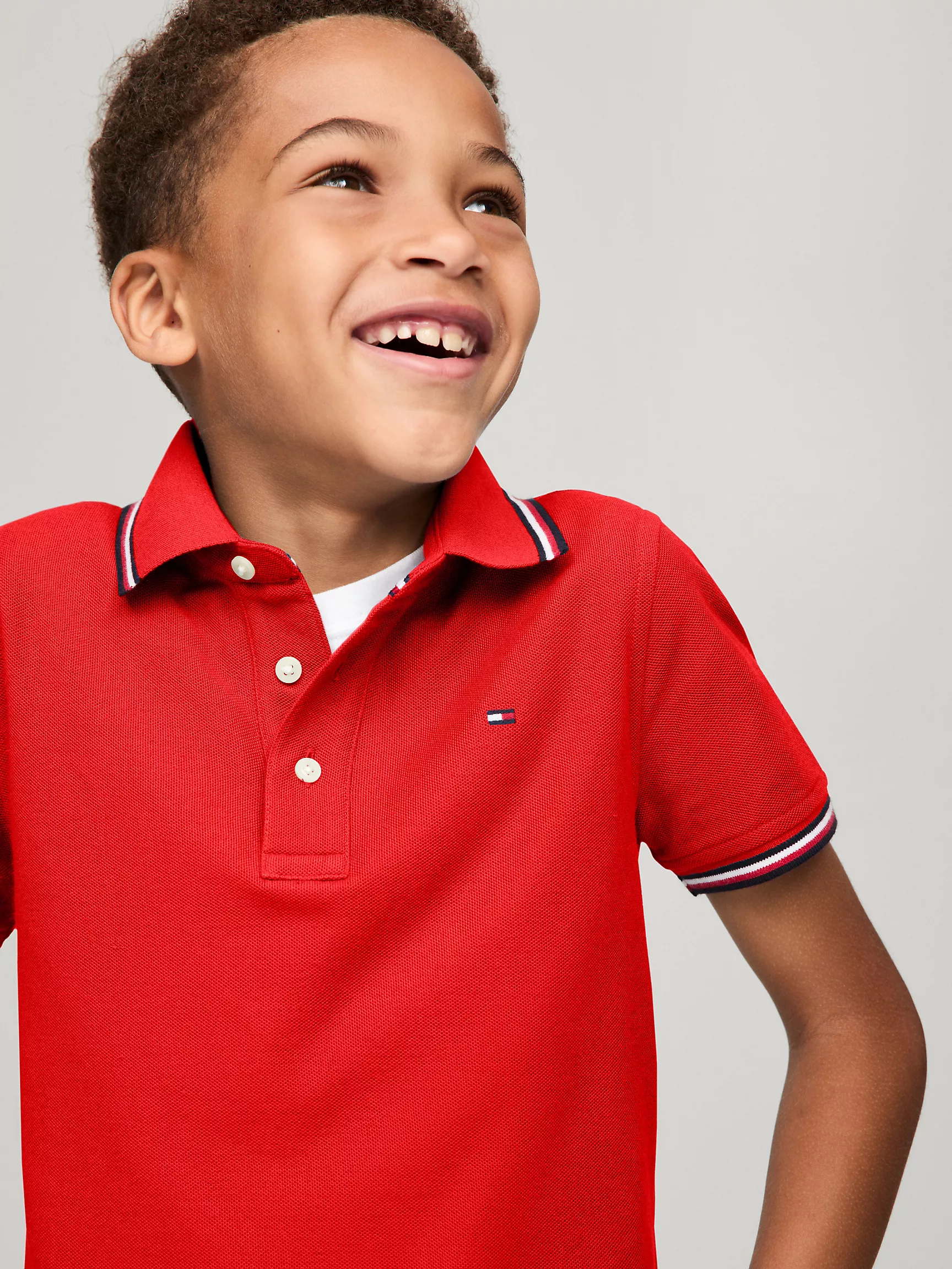 Рубашка-поло для мальчиков Tommy Hilfiger, Детское поло с коротким рукавом и влагоотводящей технологией Tommy