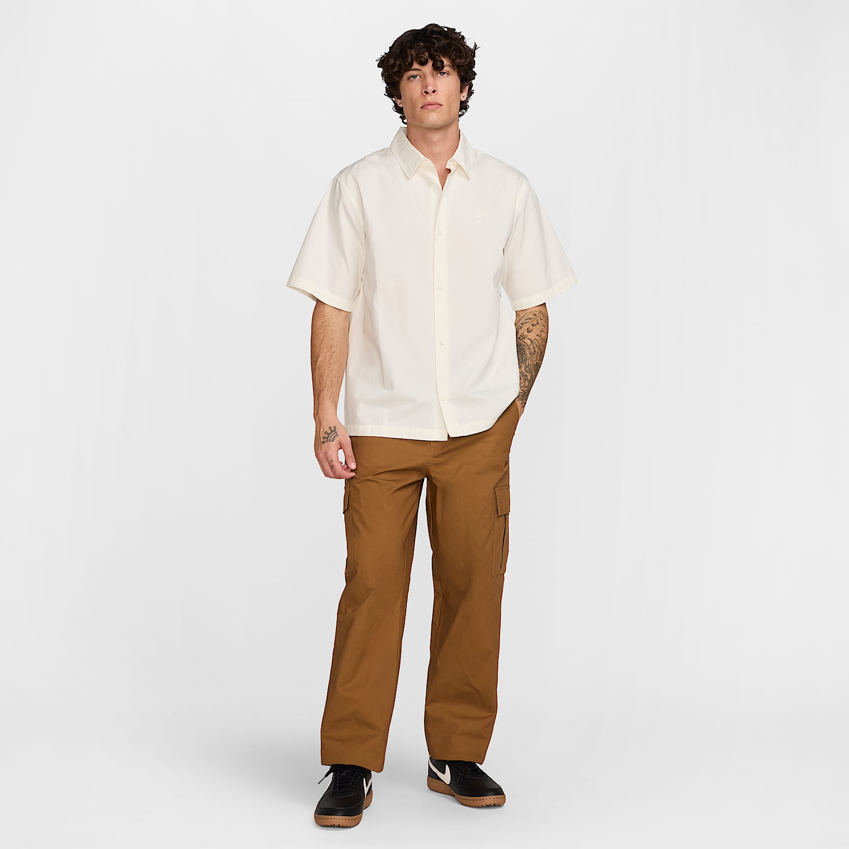 Nike Club Men's Short-Sleeve Button-Down Shirt