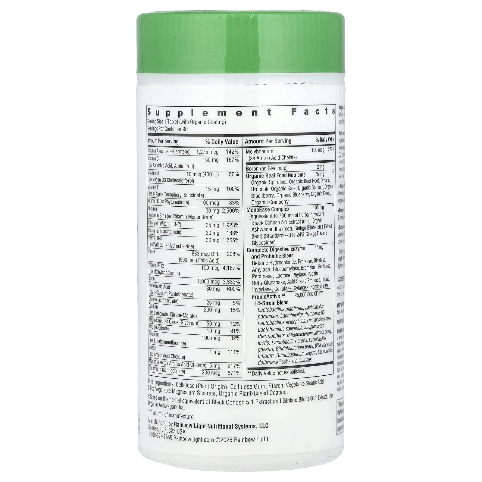 Rainbow Light, Menopause One ™ +, 90 таблеток