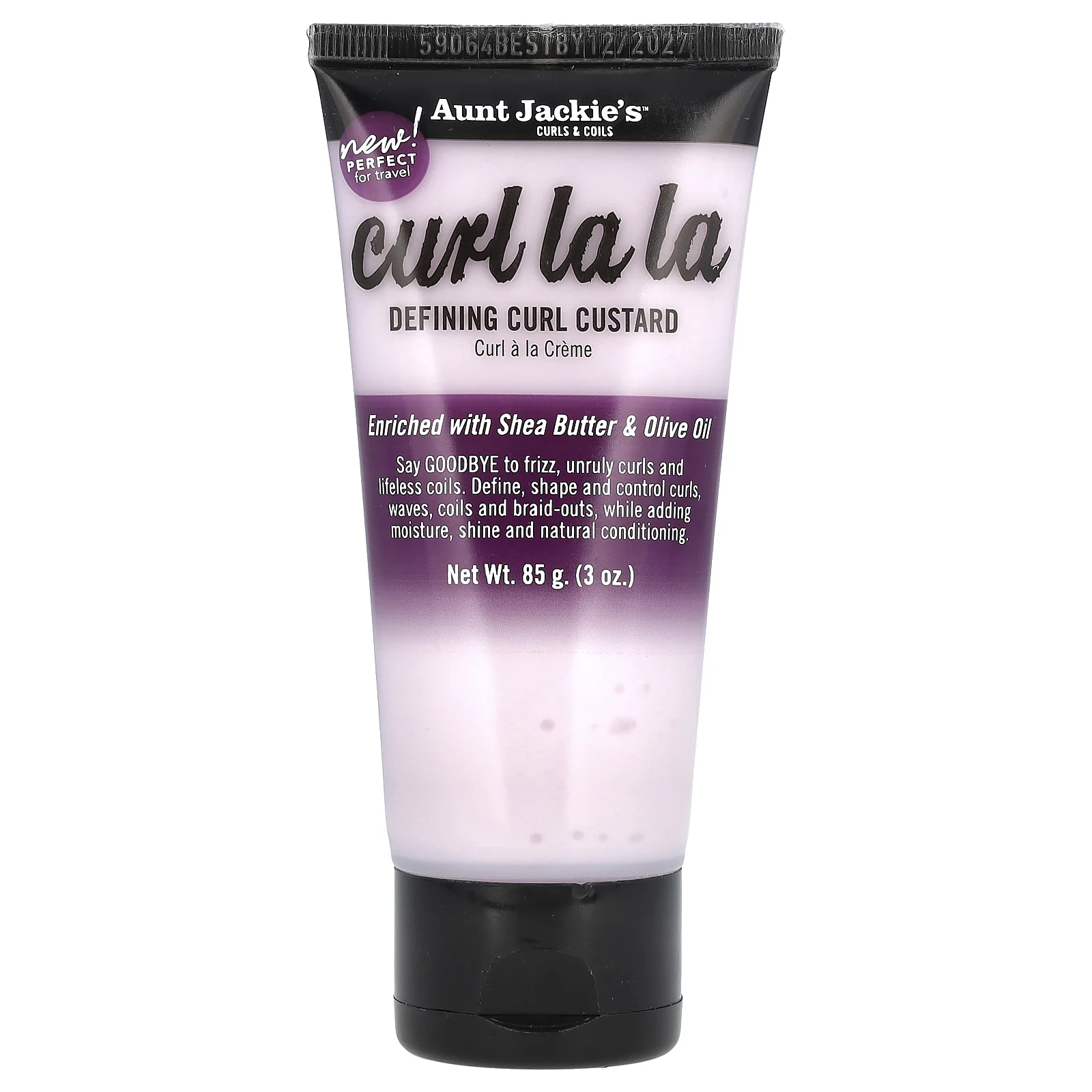 Aunt Jackie's Curls & Coils, Curl La La, для создания локонов, с заварным кремом, 85 г (3 унции)