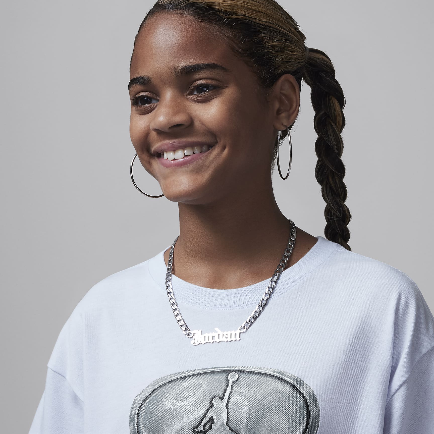 Jordan 1st Baby Blue Big Kids' T-Shirt