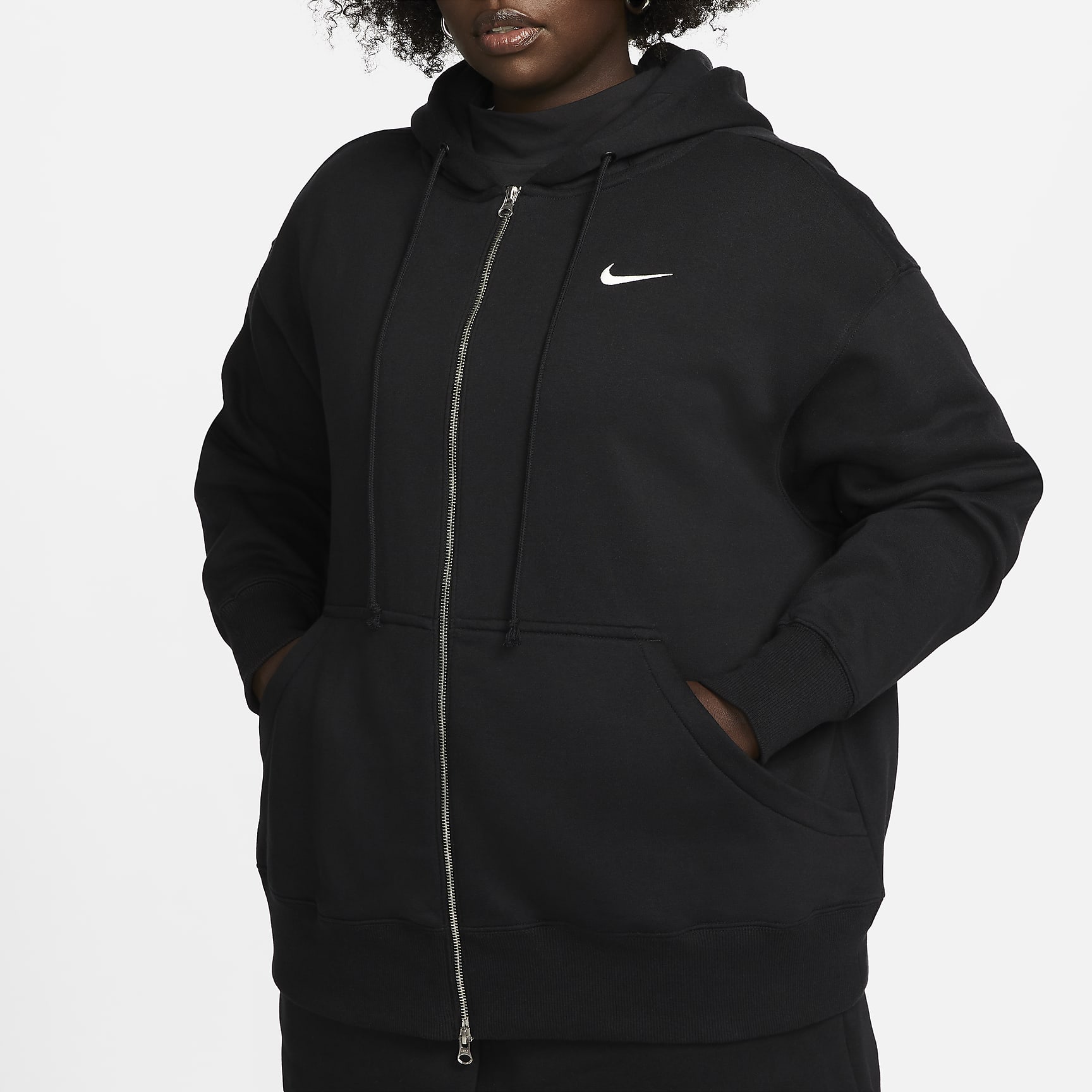 Nike Sportswear Phoenix Fleece Women's Oversized Full-Zip Hoodie (Plus Size)