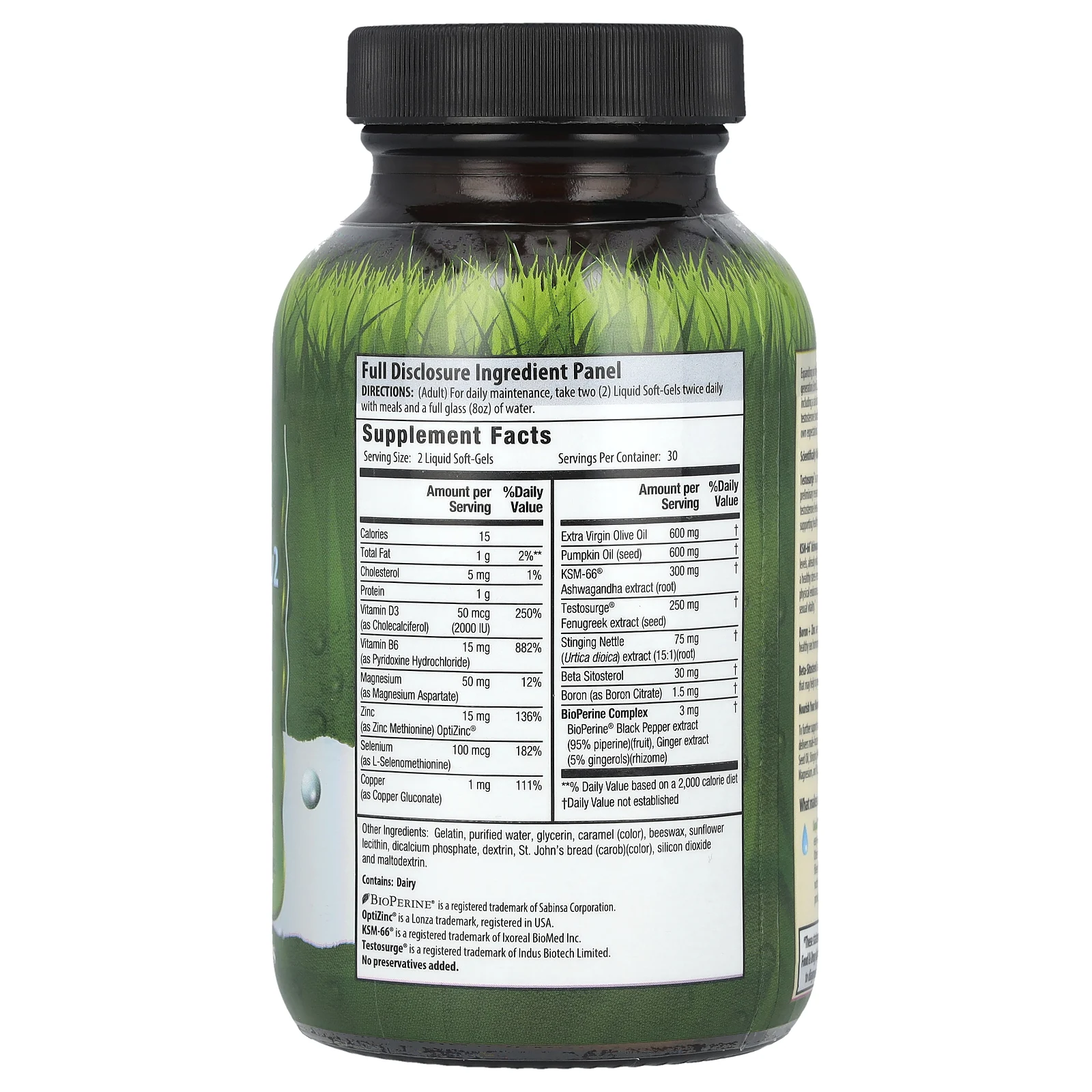 Irwin Naturals, Next Level, Testosterone UP v2, Extra Strength, 60 Liquid Soft-Gels