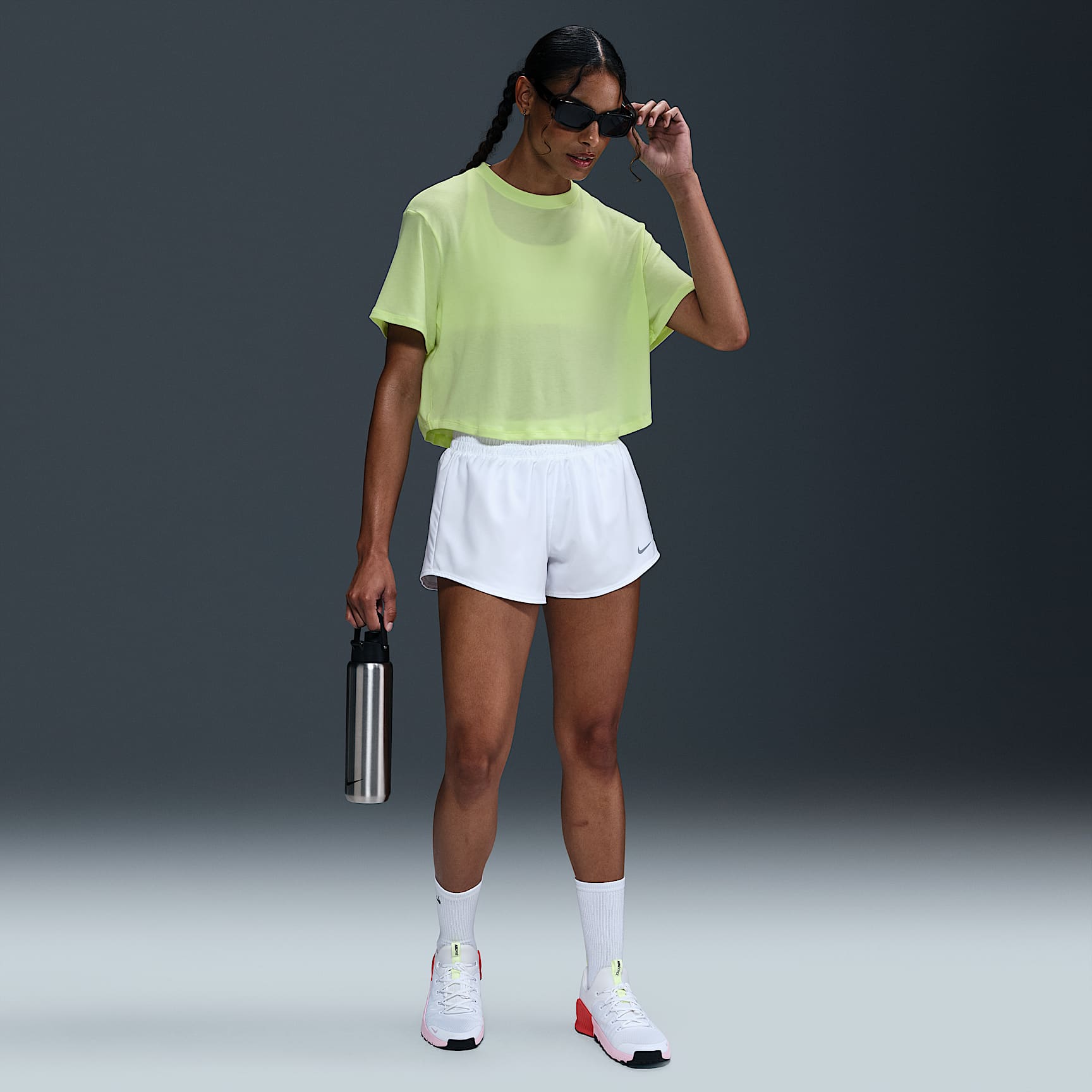 Nike One Relaxed Women's Dri-FIT Cropped Short-Sleeve Top