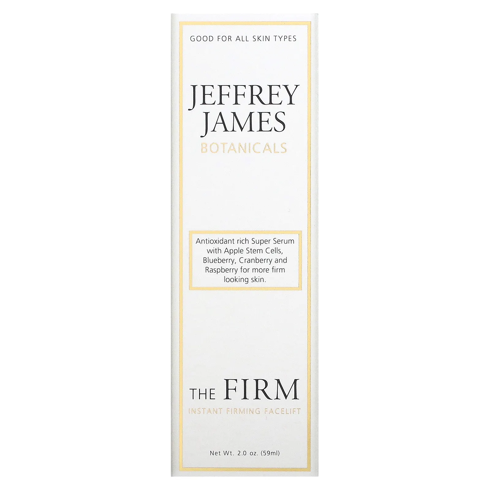 Jeffrey James Botanicals, Мгновенное укрепление: укрепляющий лифтинг для лица, 2.0 унции (59 мл)