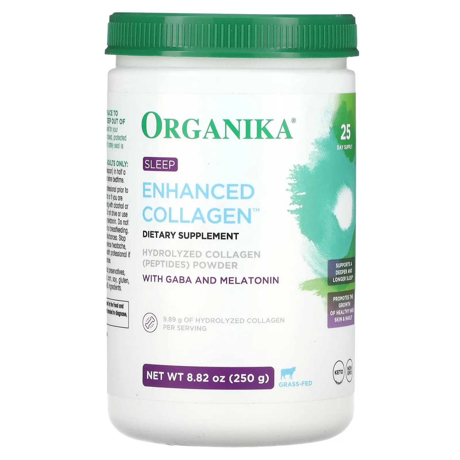 Organika, Улучшенный коллаген, для сна, 250 г (8,82 унции)