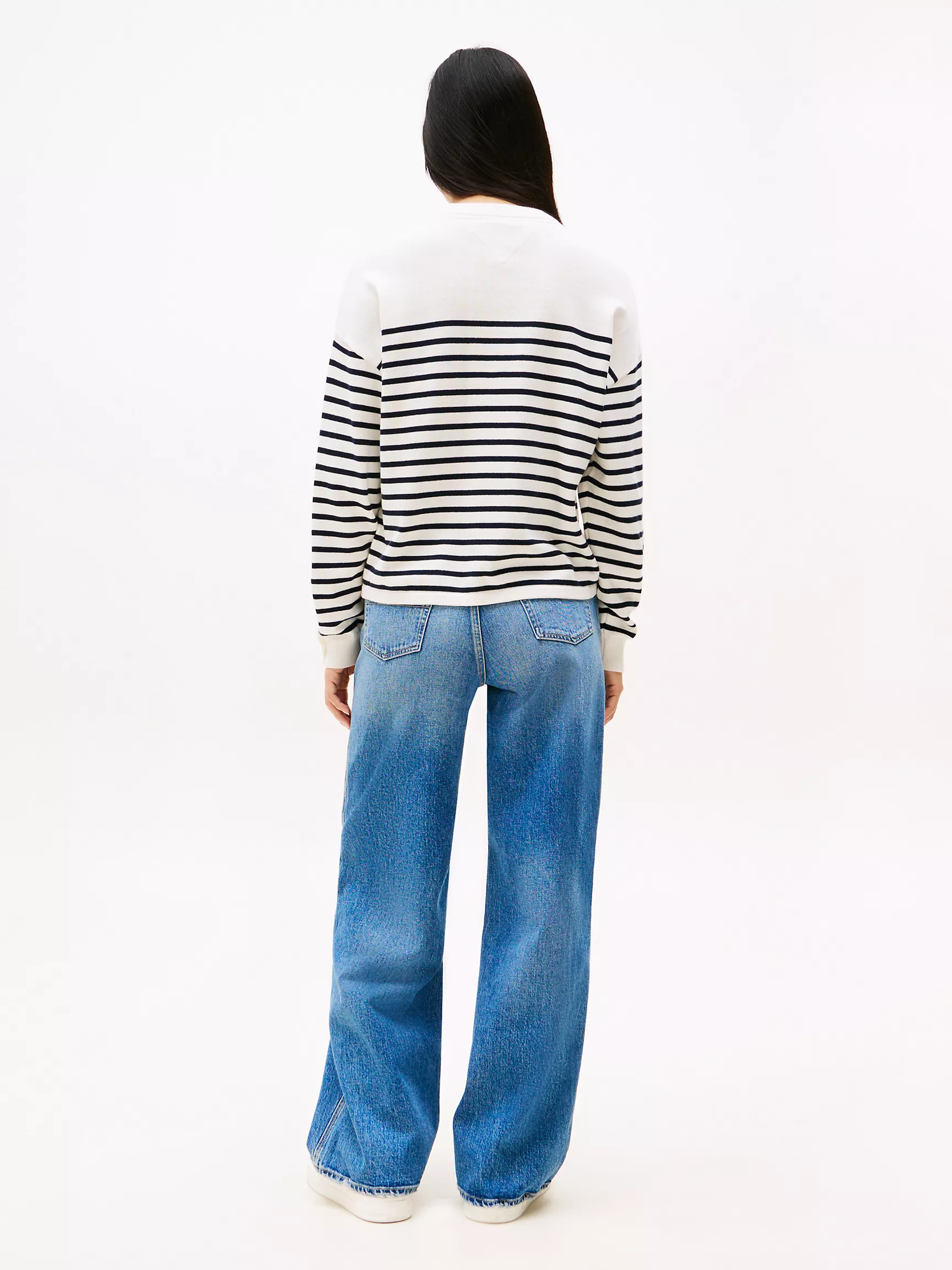 Женский свитер Tommy Hilfiger, Свитер с полосатым логотипом университета