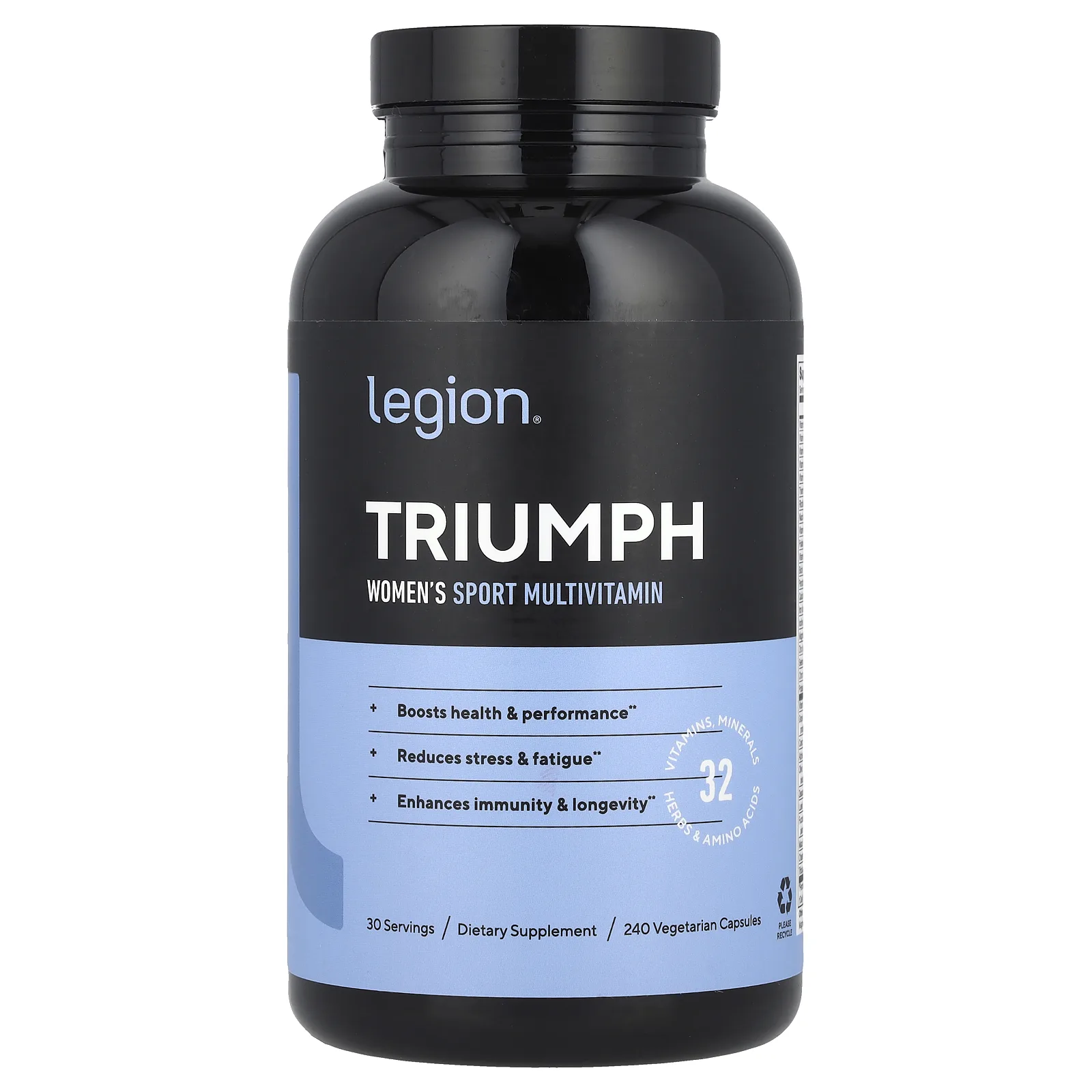 Legion Athletics, Triumph, мультивитамины для женщин, 240 вегетарианских капсул