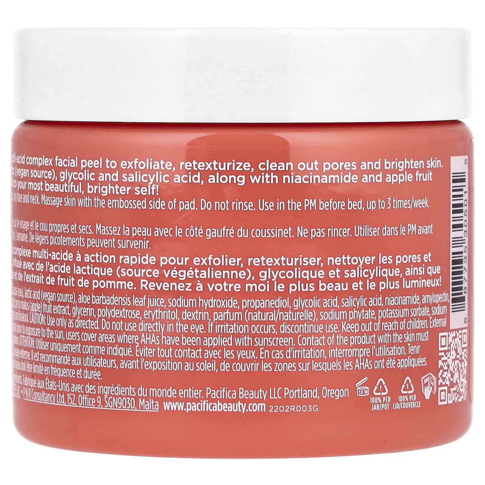 Pacifica, Glow Baby, Осветляющие подушечки для пилинга, 60 подушечек All Natural