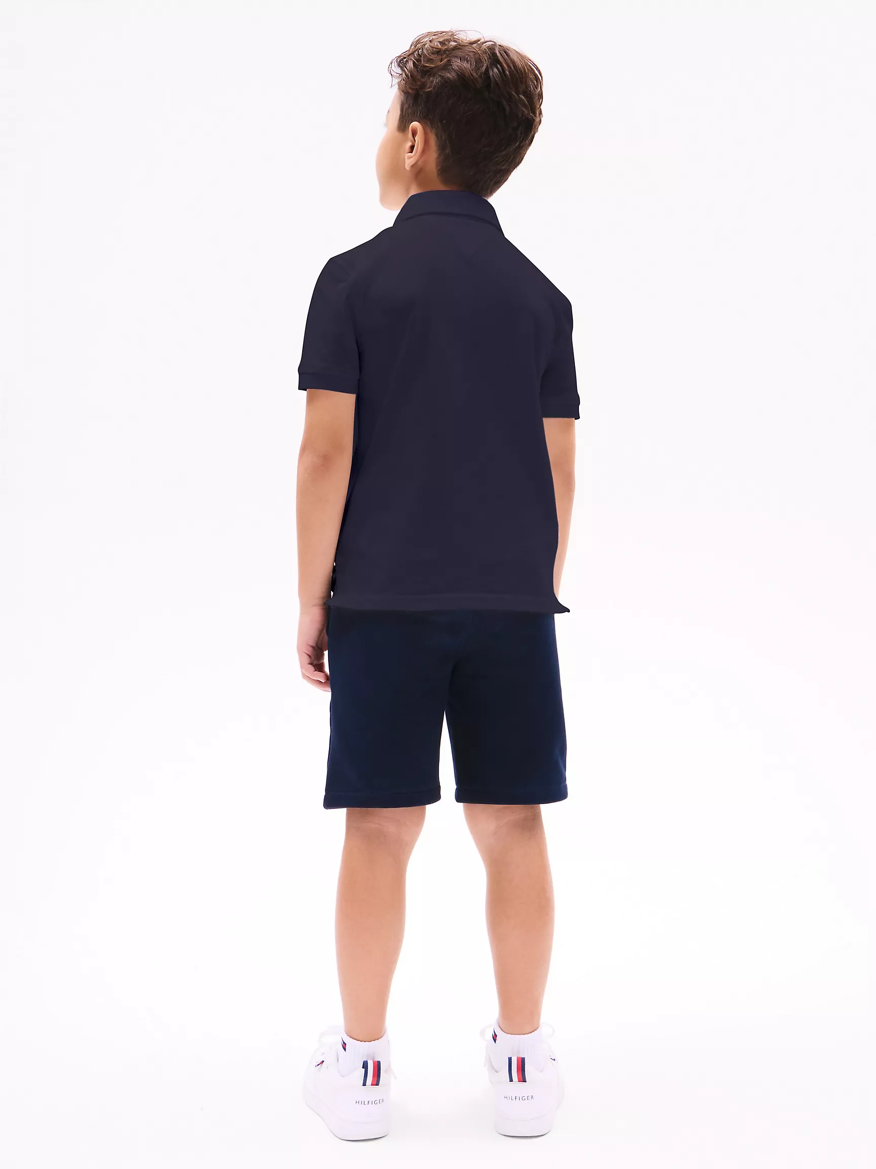 Рубашка-поло для мальчиков Tommy Hilfiger, Детское эластичное однотонное поло