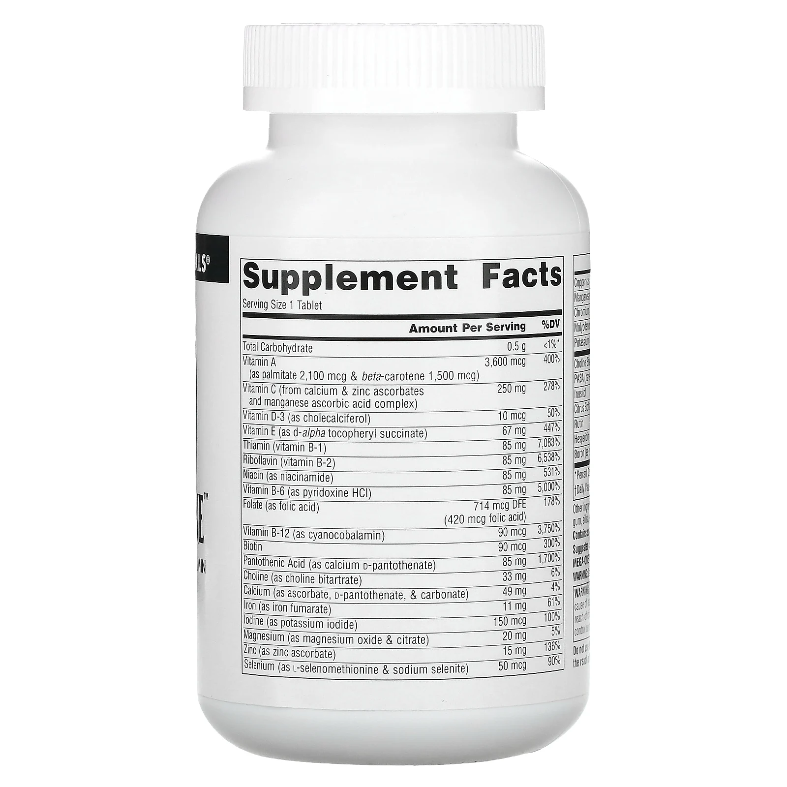 Source Naturals, Mega-One, высокоэффективный мультивитамин с минералами, 180 таблеток