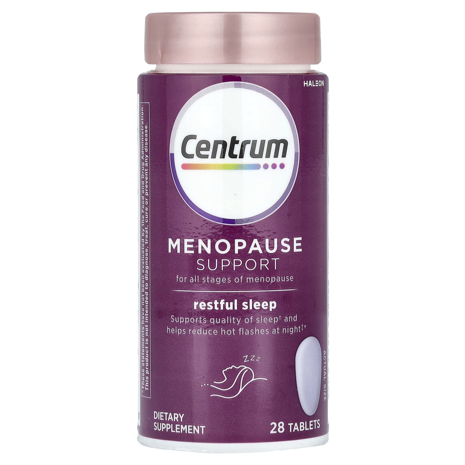 Centrum, Menopause Support, спокойный сон, 28 таблеток