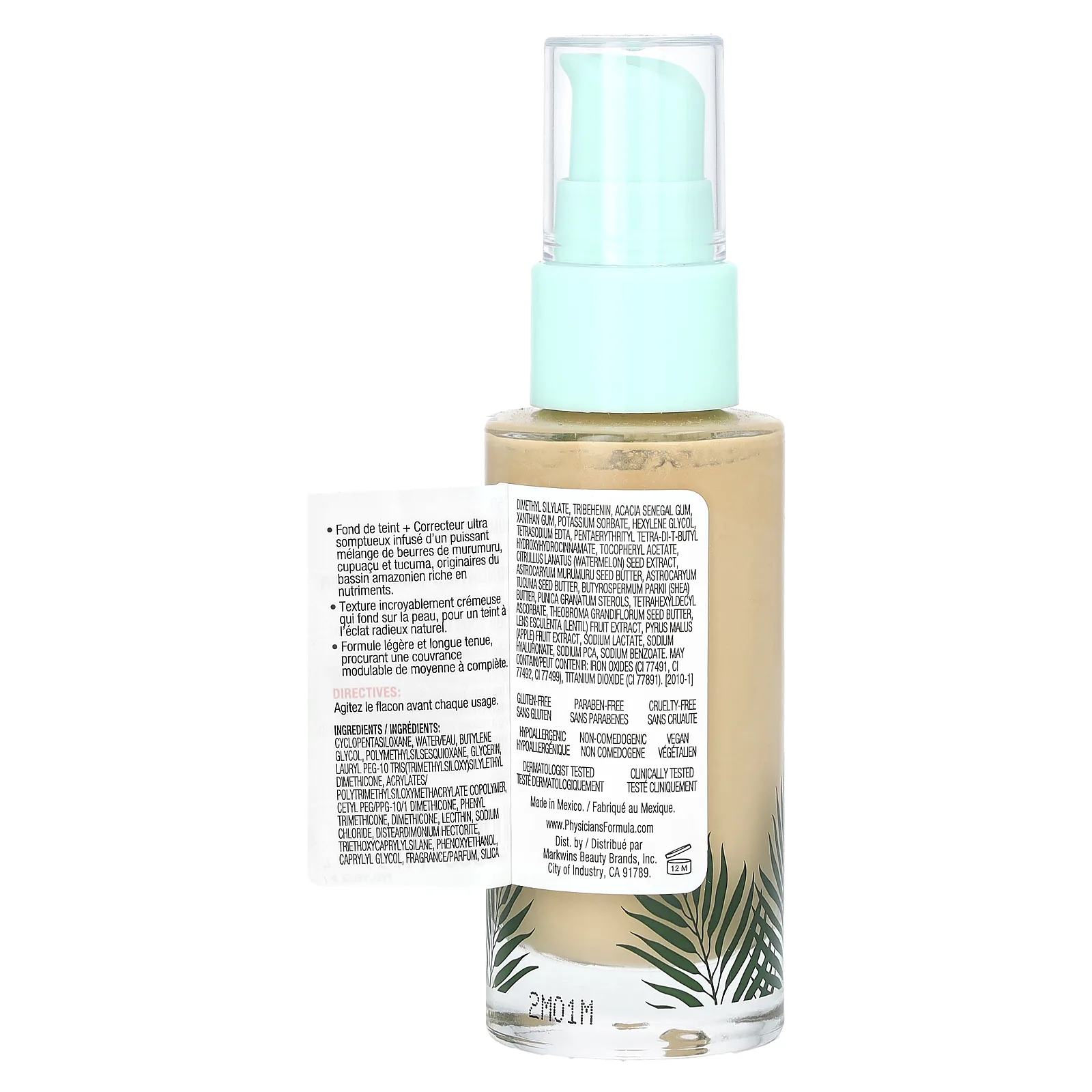 Physicians Formula, Butter Believe It!, тональный крем и консилер, 1711759 Medium, 30 мл (1 жидк. унция)