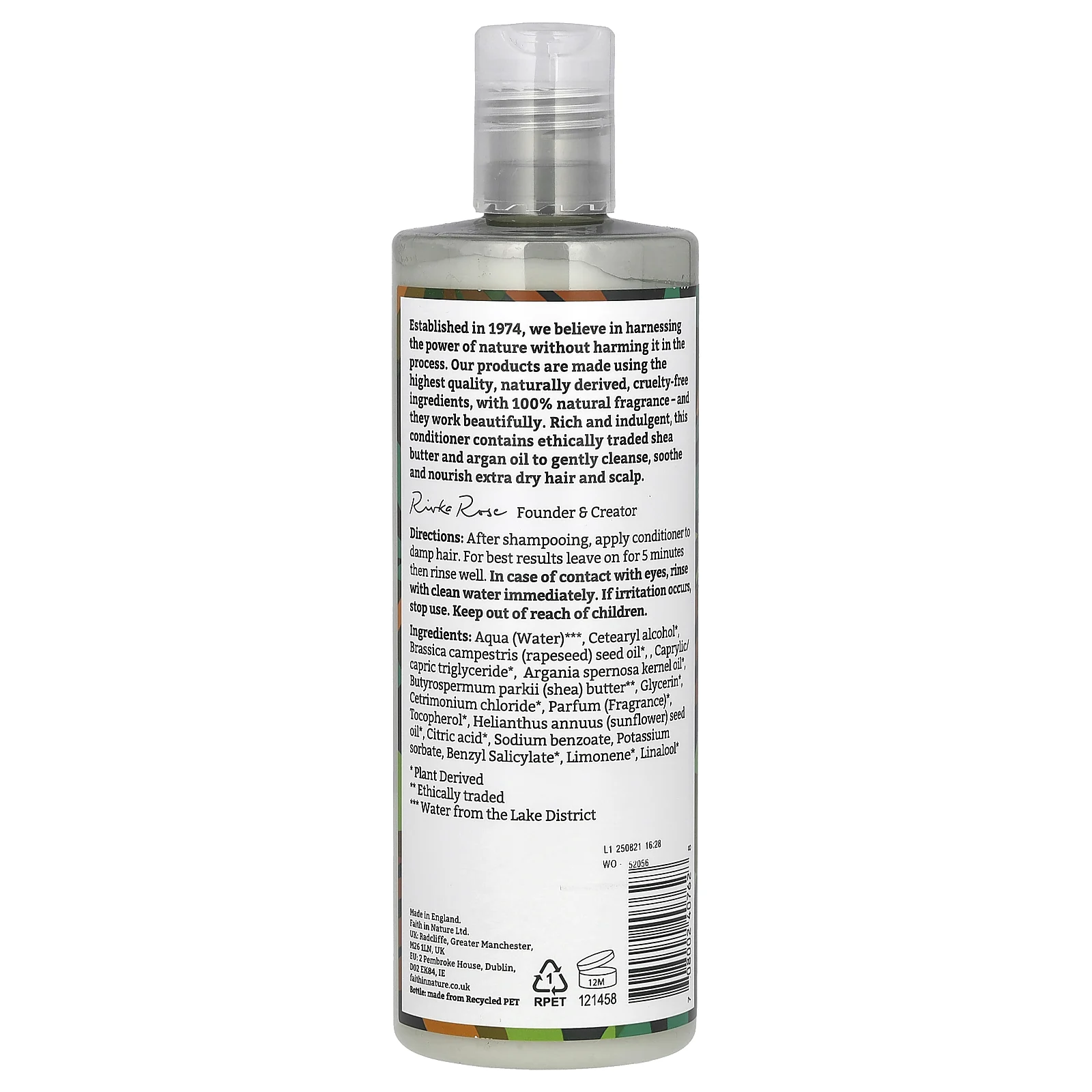 Faith in Nature, Кондиционер, для сухих / очень сухих волос, ши и аргана, 400 мл (13,5 жидк. Унции)