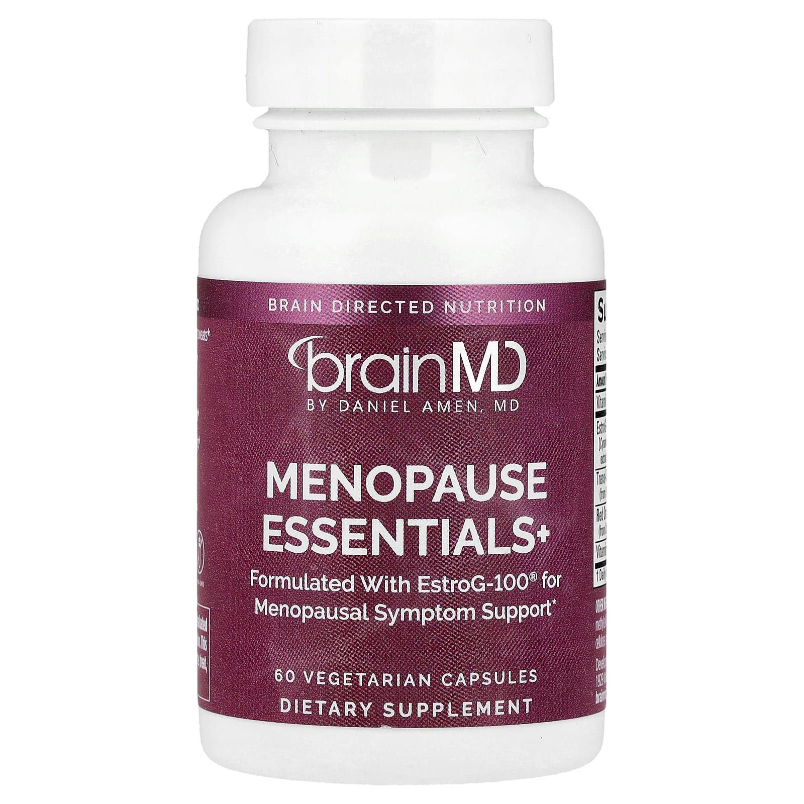 BrainMD, Menopause Essentials +, 60 вегетарианских капсул