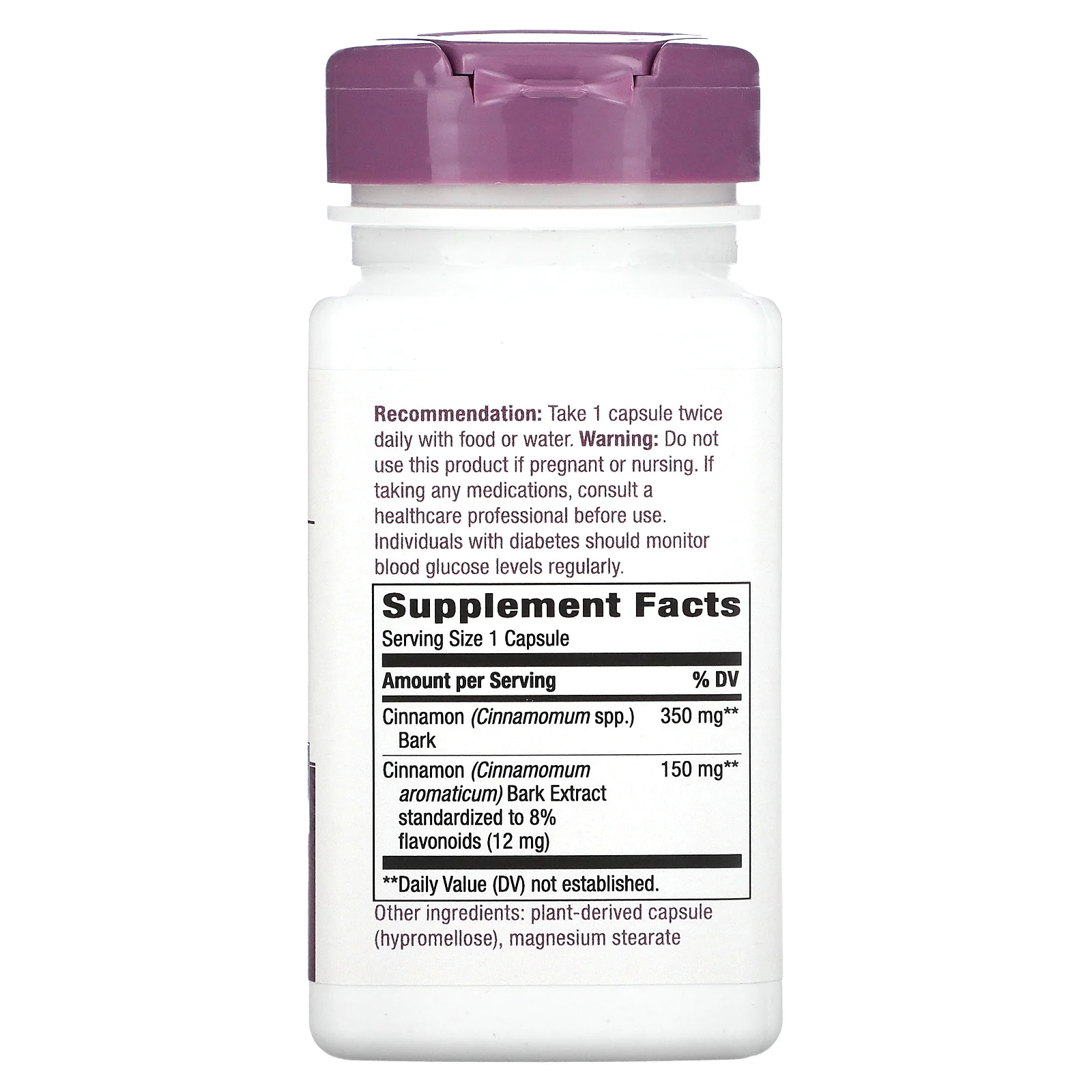 Nature's Way, Корица, 60 веганских капсул