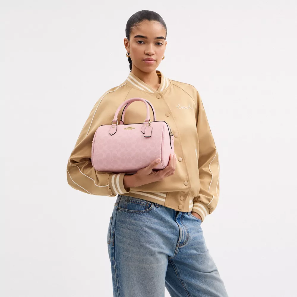 Сумка COACH Rowan Satchel Bag In Signature Canvas