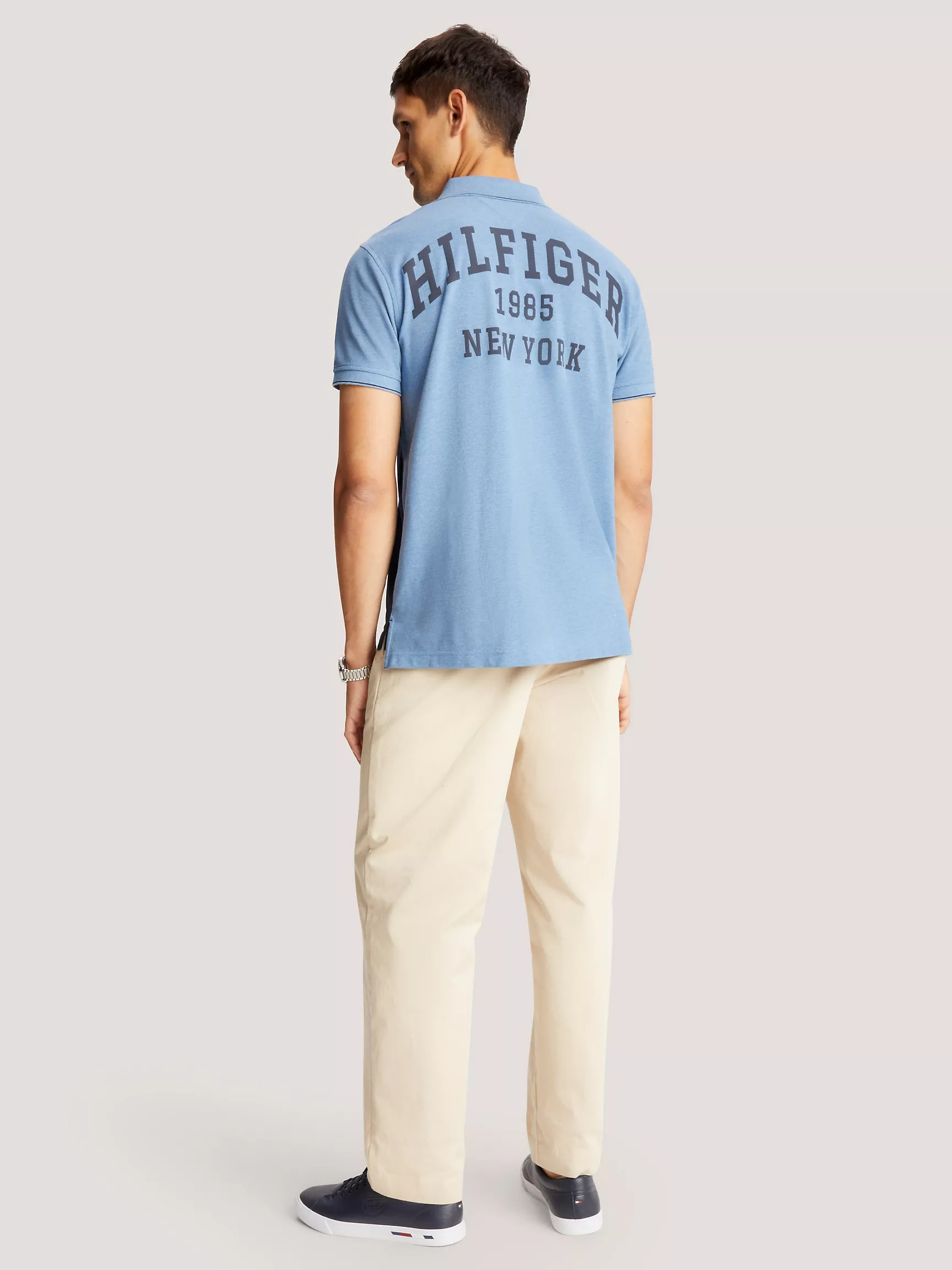 Мужское поло Tommy Hilfiger, Поло стандартного кроя с логотипом Hilfiger Block