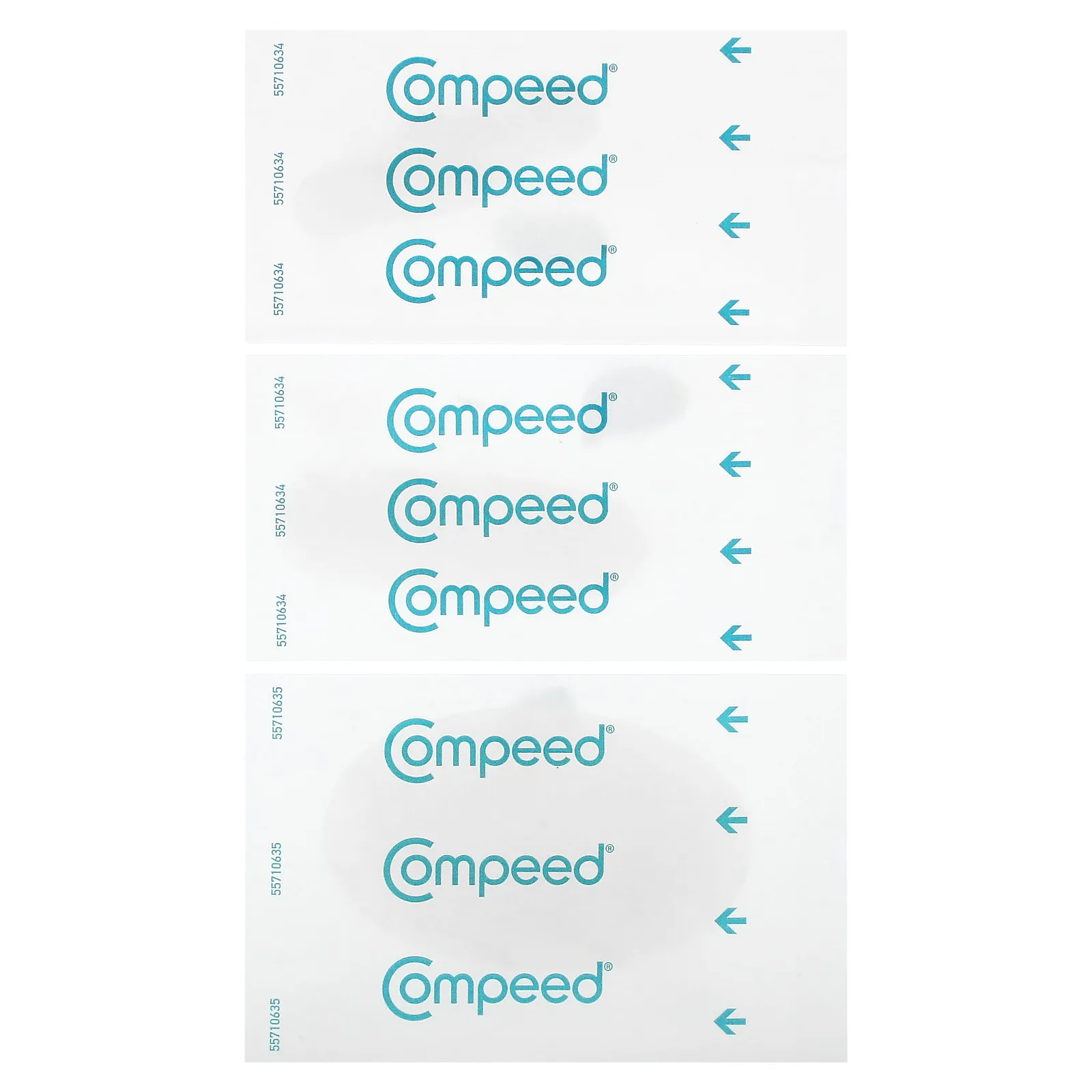 Compeed, улучшенный уход в блистерах, разный размер, 6 тюбиков с гелем