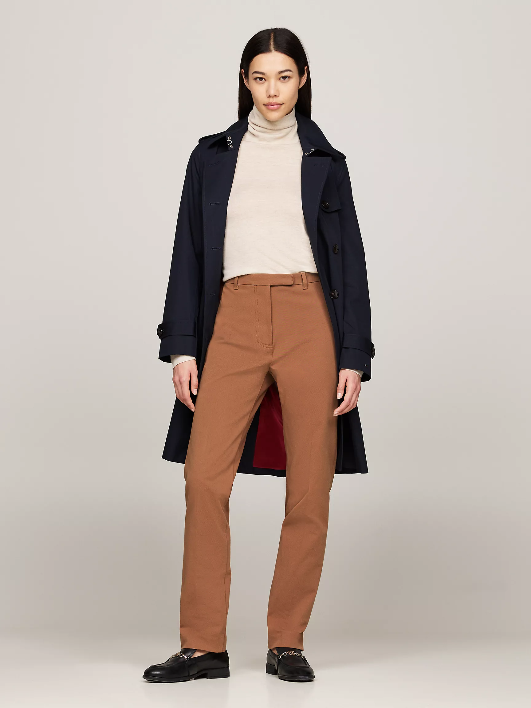 Женские брюки Tommy Hilfiger, Приталенные брюки из эластичной габардиновой ткани