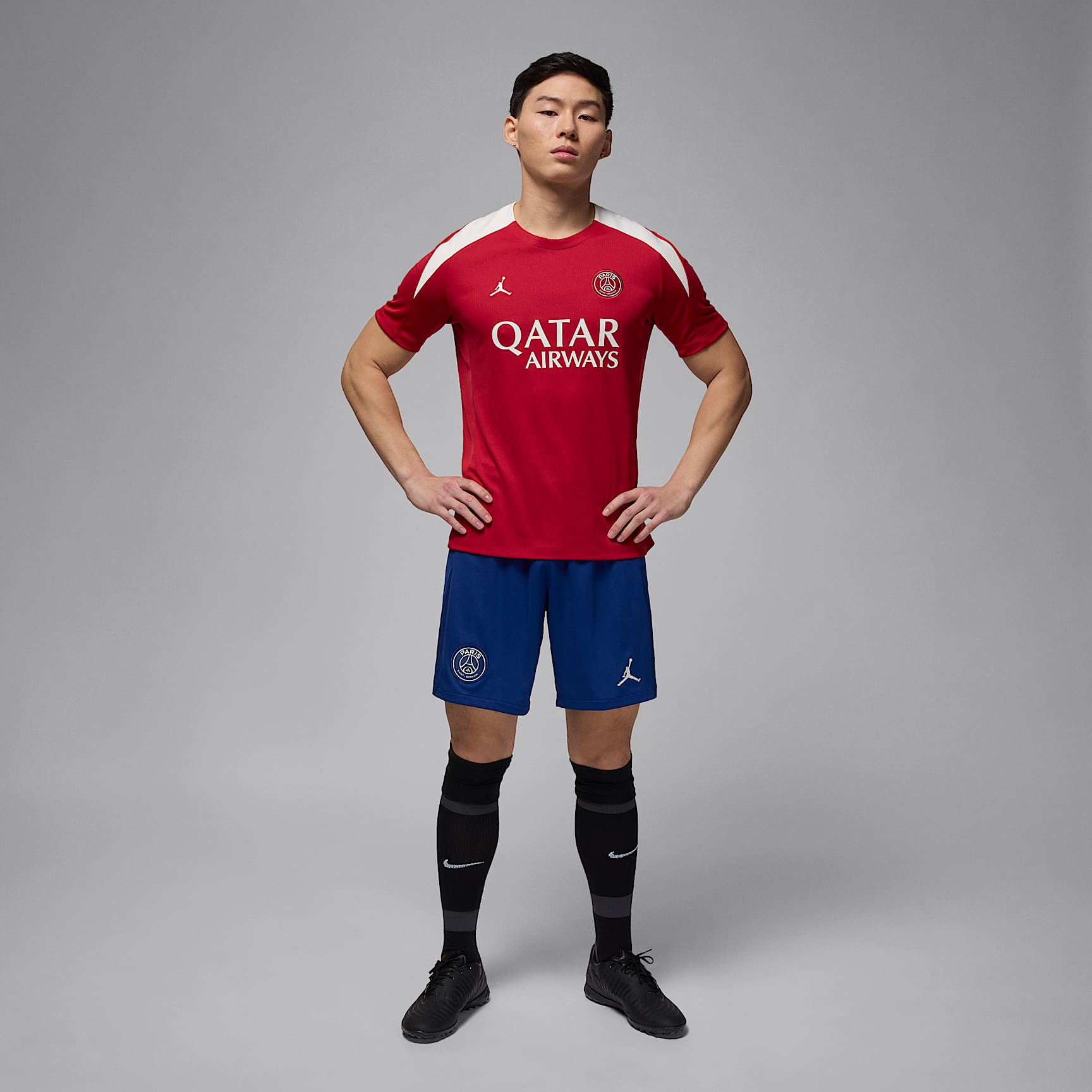Paris Saint-Germain Strike Fourth Men's Jordan Dri-FIT Soccer Knit Short-Sleeve Top