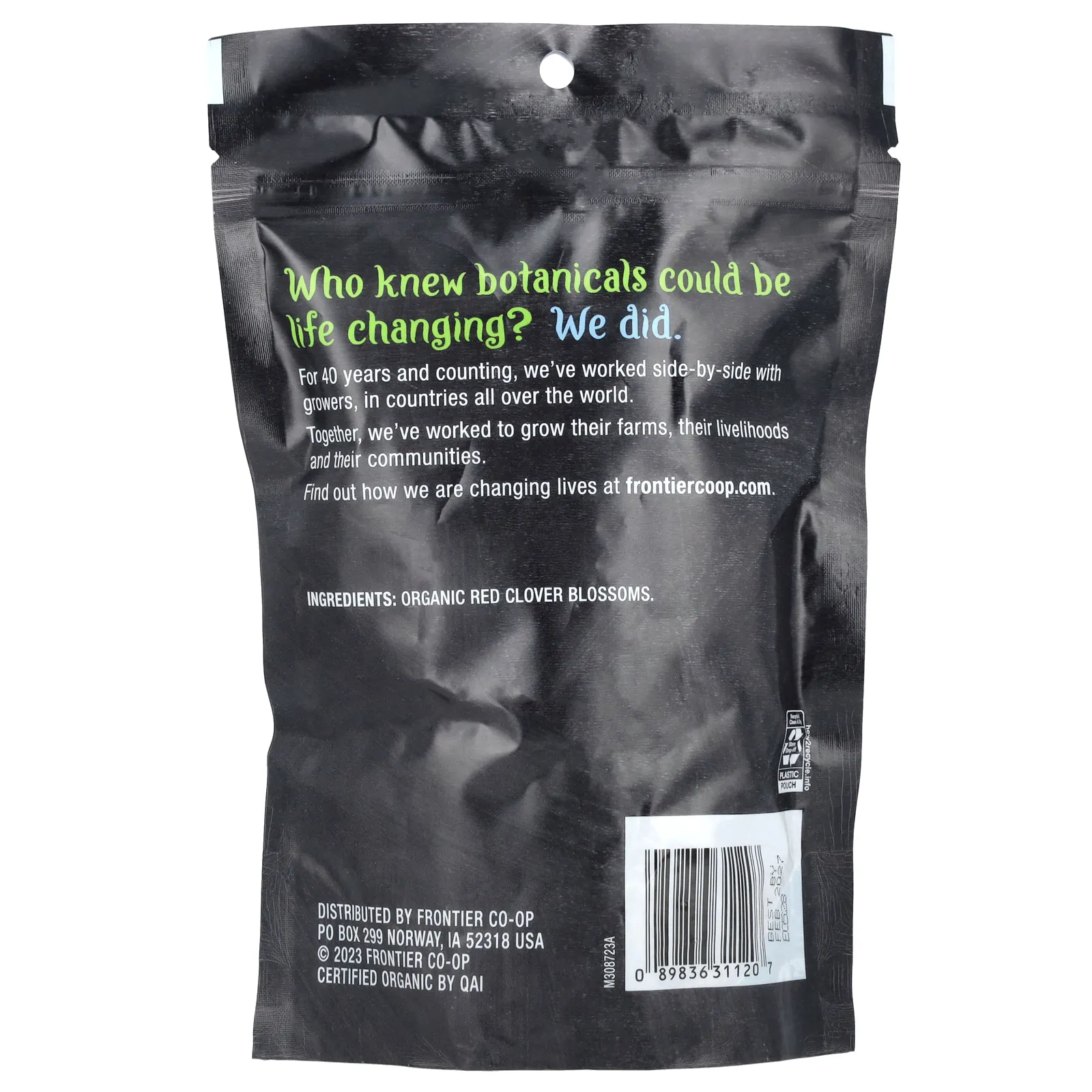 Frontier Co-op, Органические цветки красного клевера, 20 г (0,71 унции)