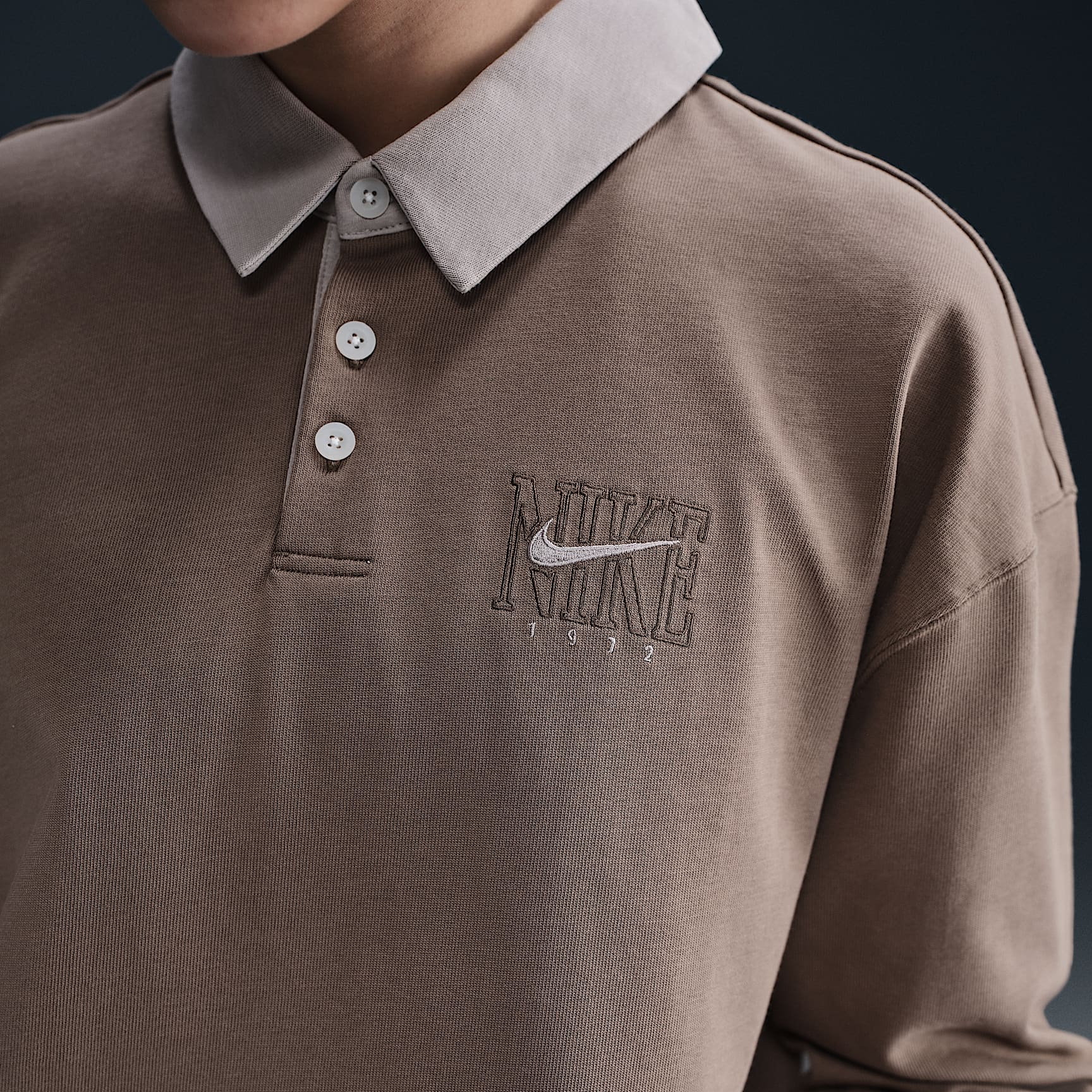 Nike Sportswear Essential Women's Oversized Long-Sleeve Polo