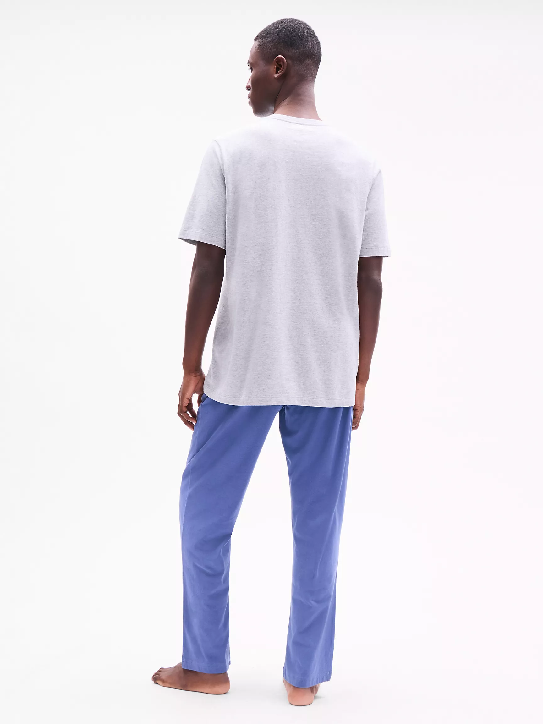 Мужская одежда для сна Tommy Hilfiger, Пижамный комплект из хлопкового джерси с бархатистой отделкой