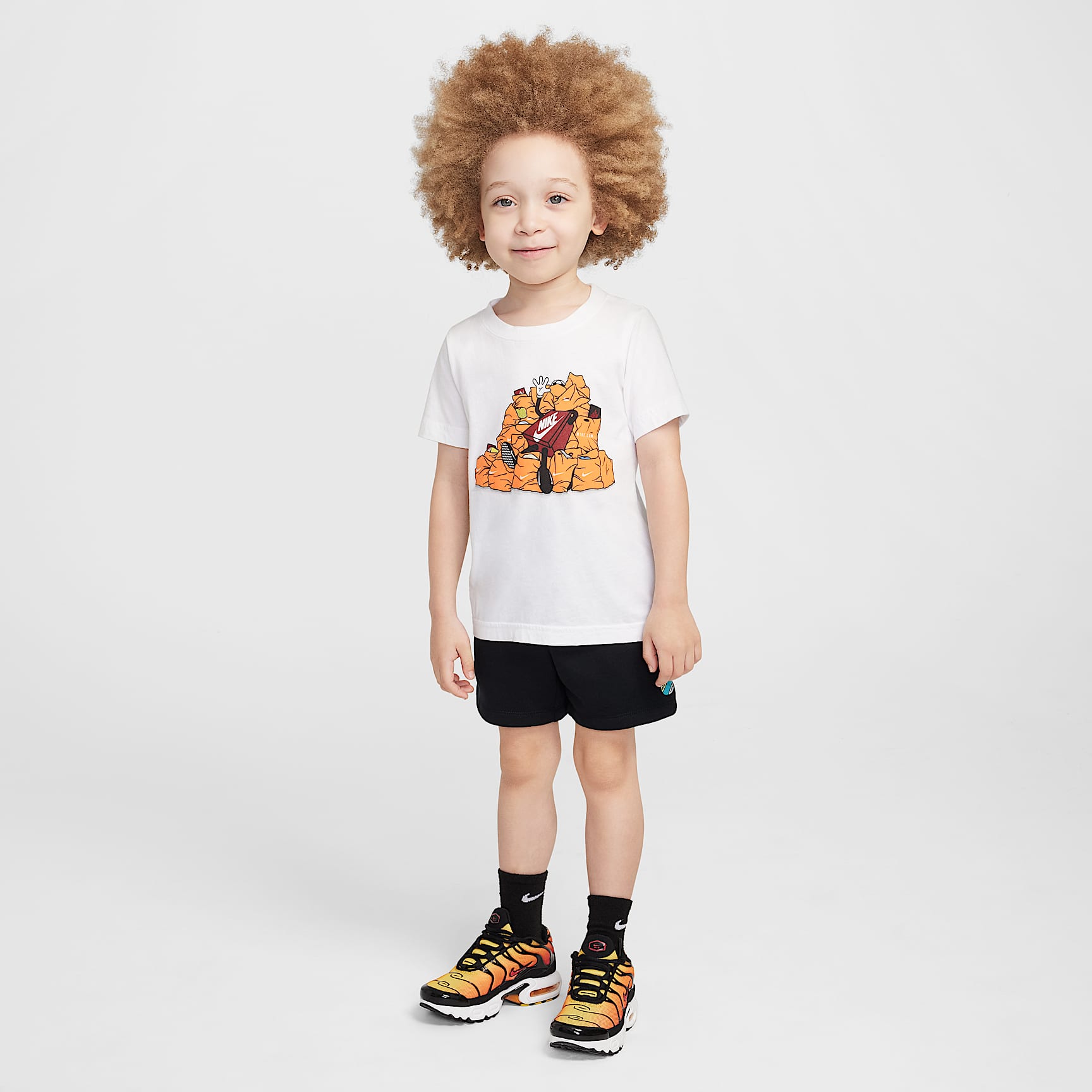 Nike Sportswear "Outside the Lines" Toddler French Terry Shorts