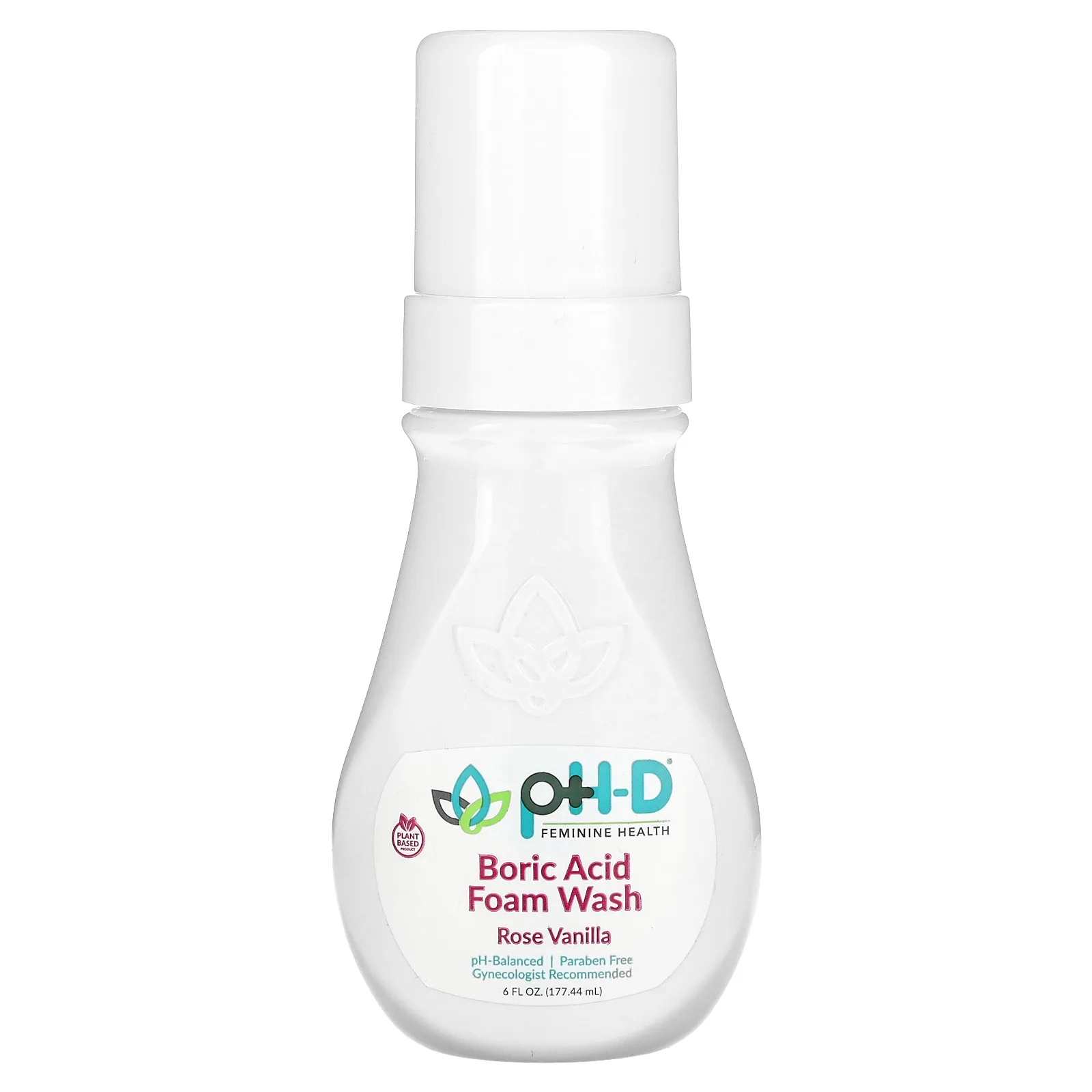 pH-D Feminine Health, пенка для душа с борной кислотой, розовая ваниль, 177,44 мл (6 жидк. унций)
