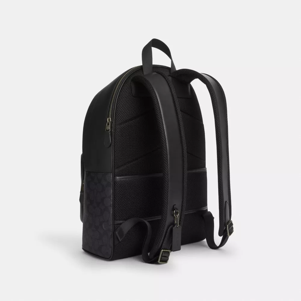 Рюкзак COACH West Backpack In Signature Canvas