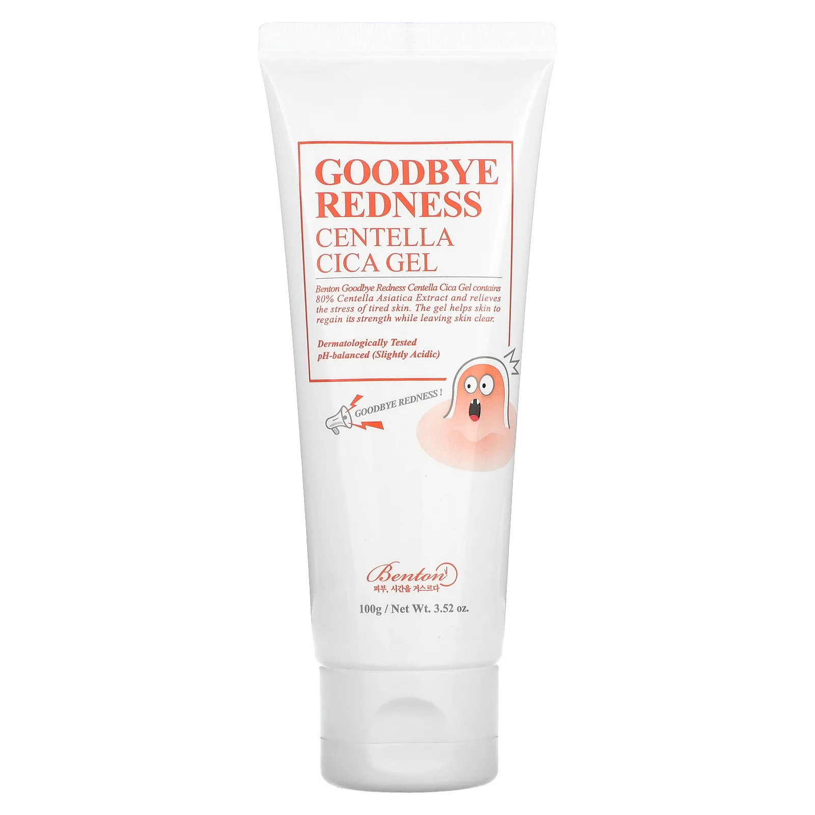 Benton, Goodbye Redness Centella Cica, гель, 100 г (3,52 унции)