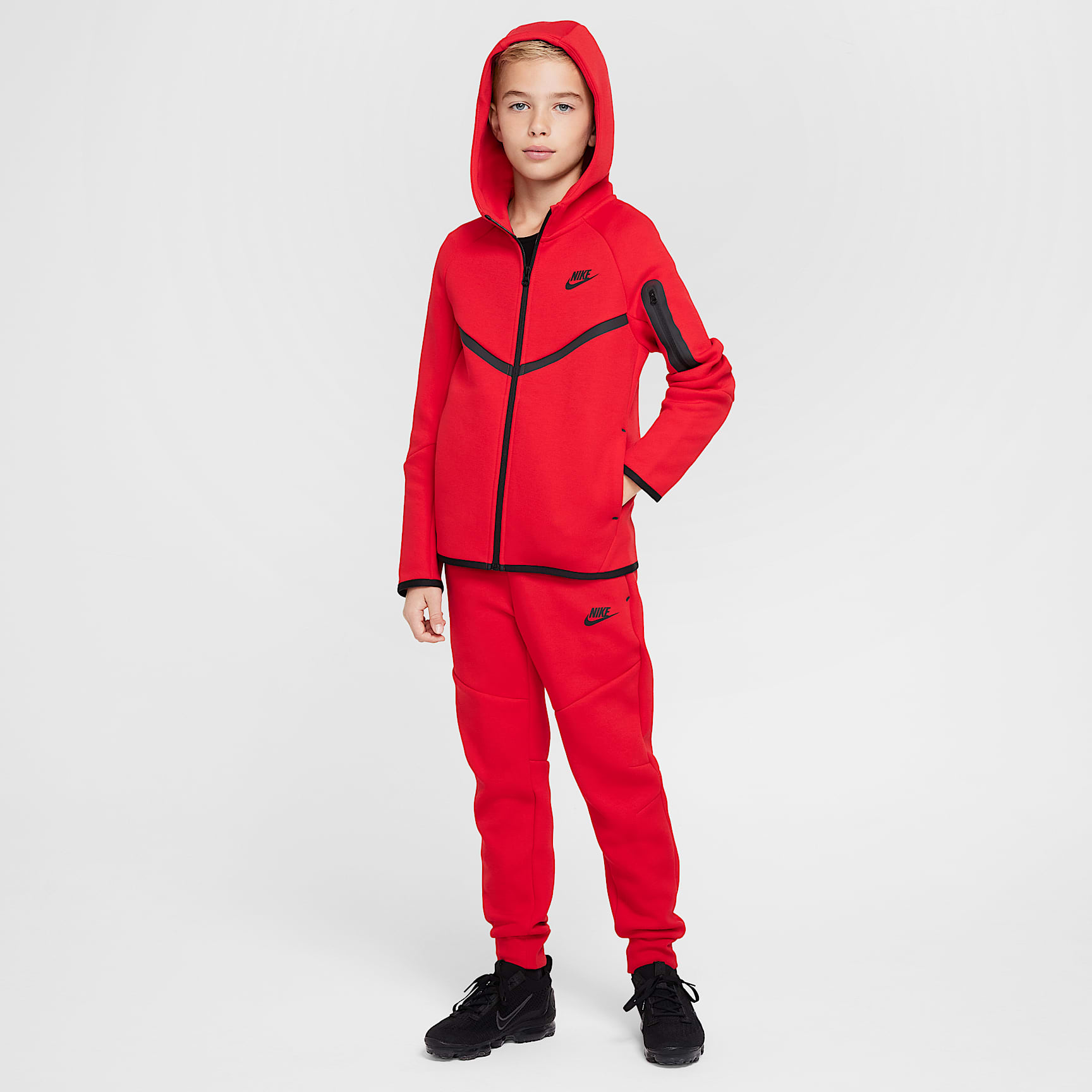 Nike Sportswear Tech Fleece Big Kids' Full-Zip Hoodie