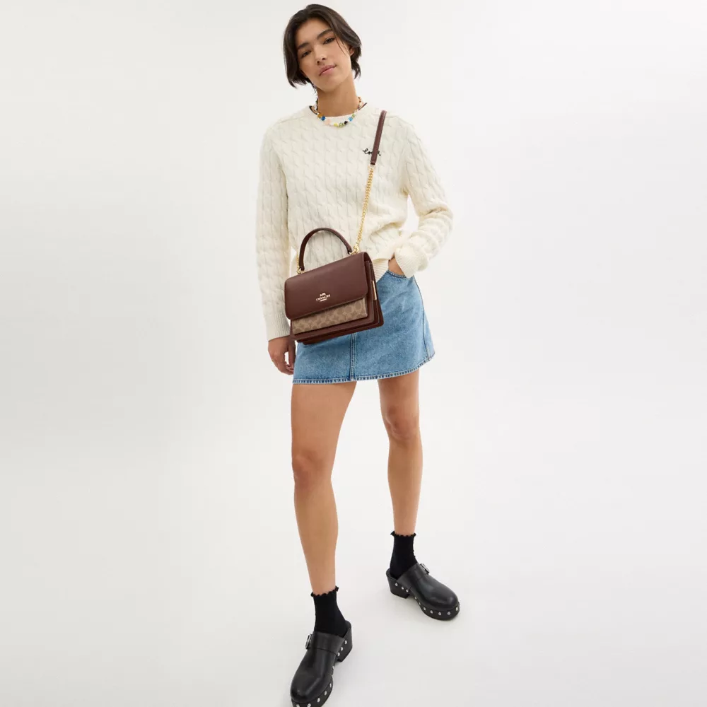 Сумка COACH Klare Top Handle Bag In Signature Canvas