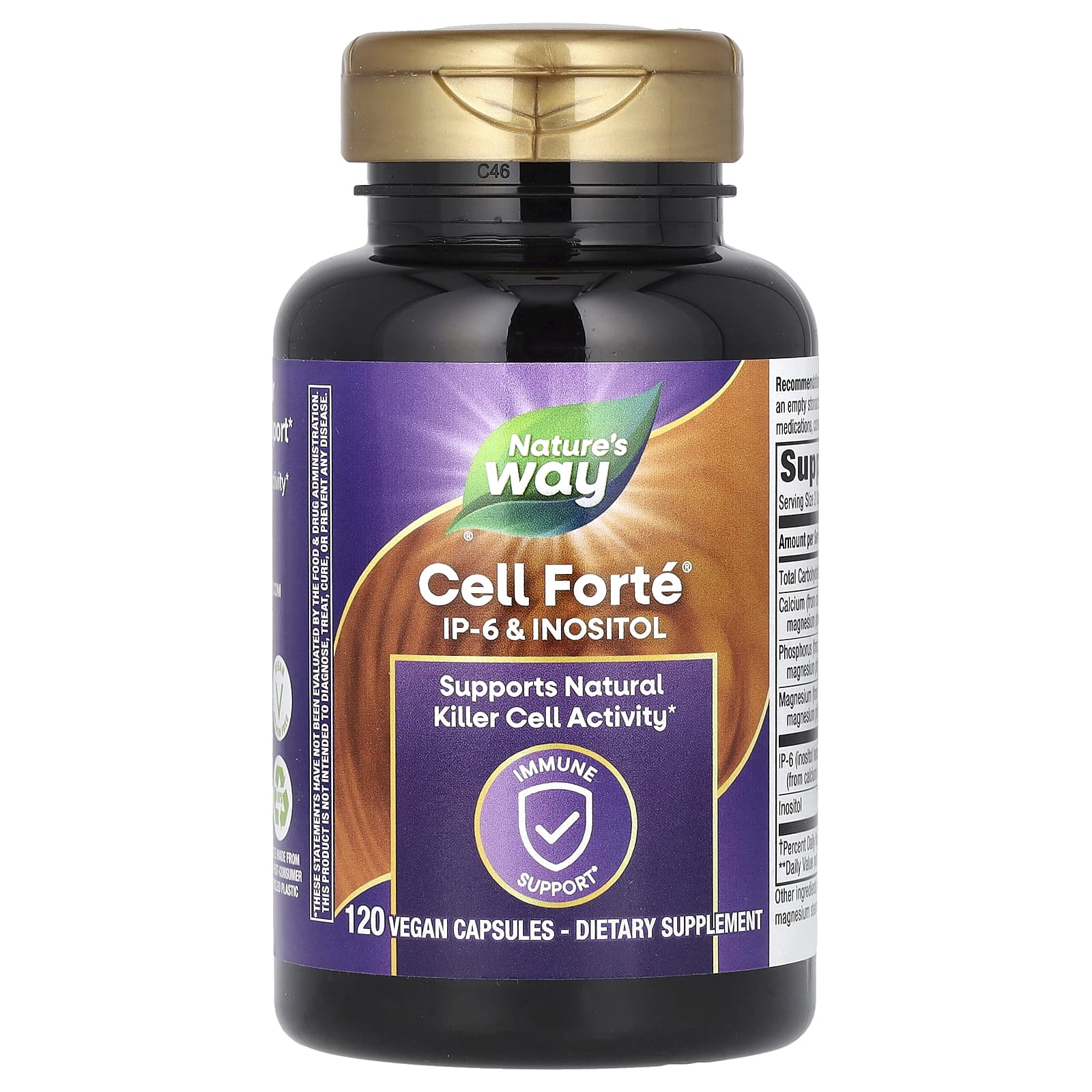 Nature's Way, Cell Forté, IP-6 и инозитол, 120 растительных капсул