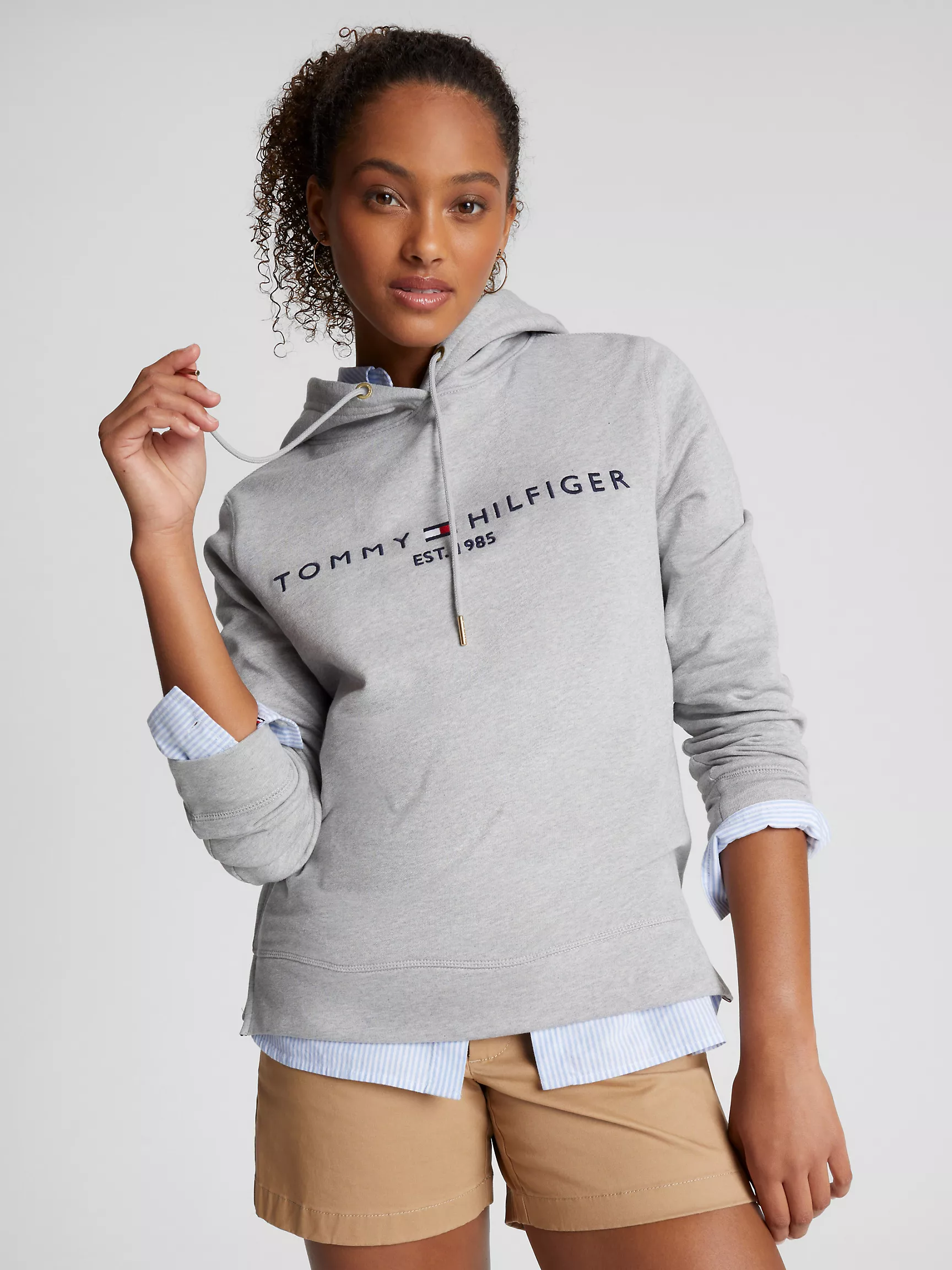 Женское худи Tommy Hilfiger, Худи с вышитым логотипом Tommy
