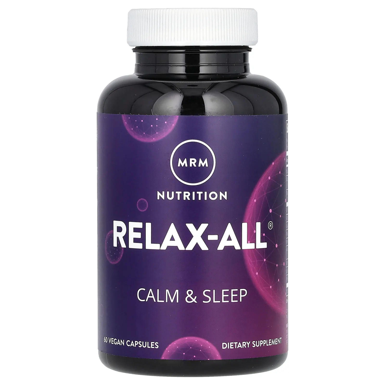 MRM Nutrition, Relax-All, средство для успокоения и сна, 60 веганских капсул