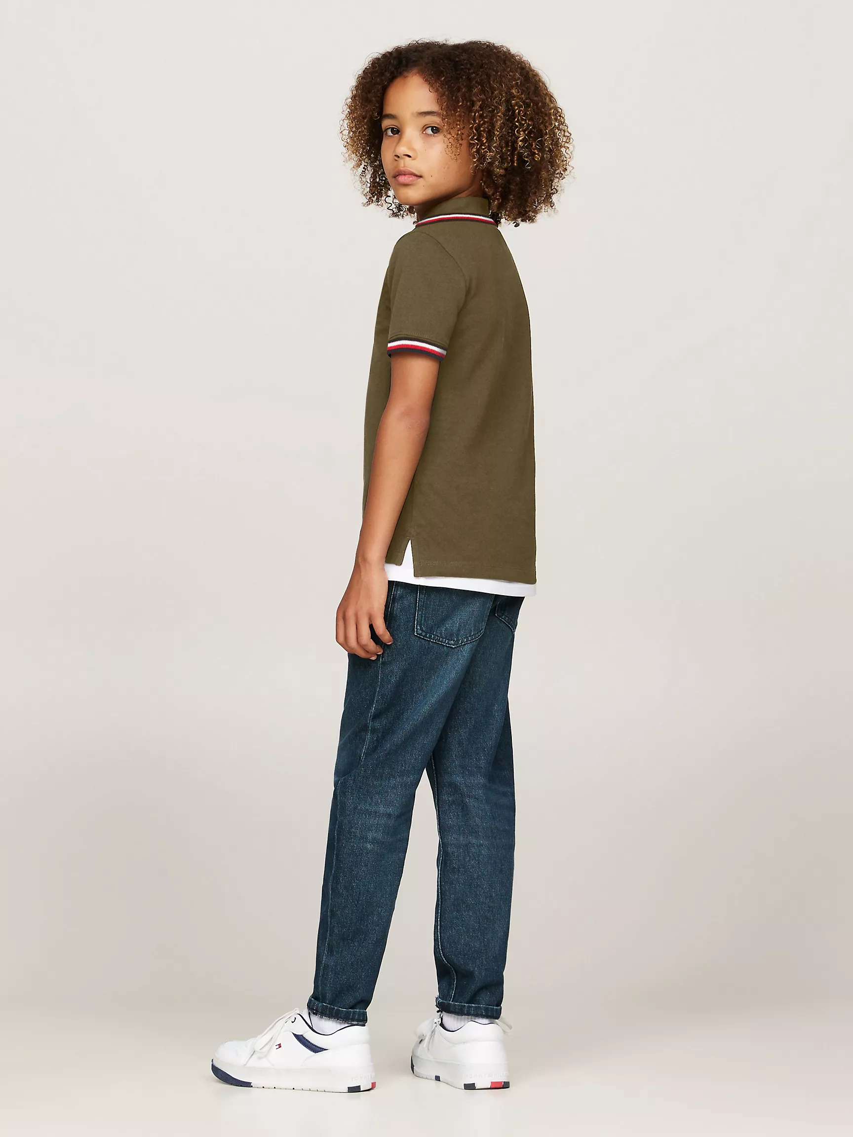 Рубашка-поло для мальчиков Tommy Hilfiger, Детское поло с коротким рукавом и влагоотводящей технологией Tommy